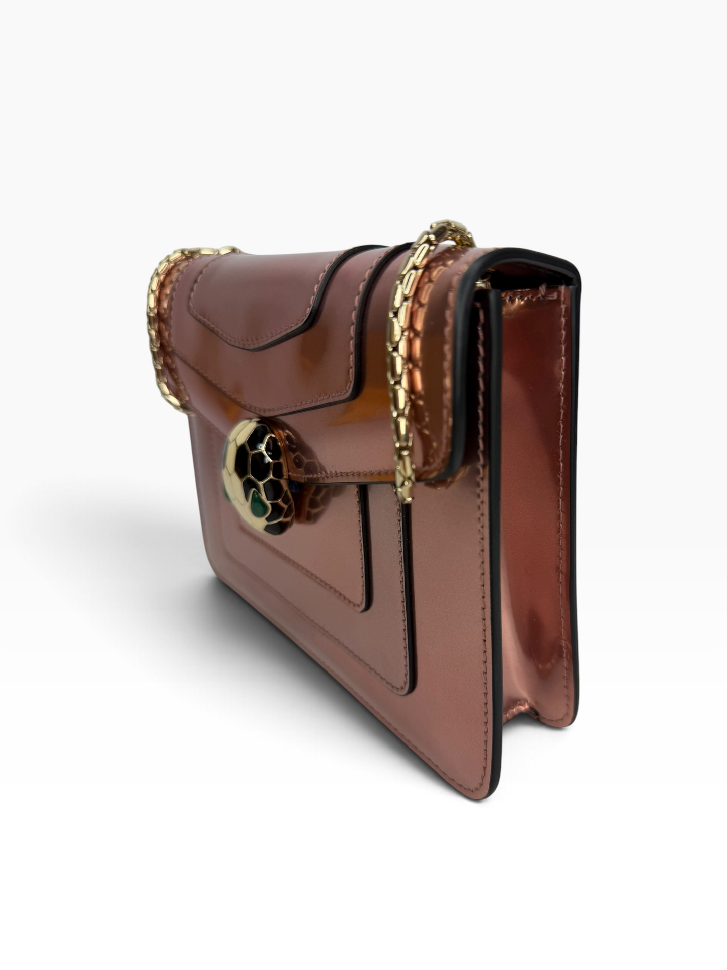 Bvlgari Iridescent Pink Serpenti Flap T8778