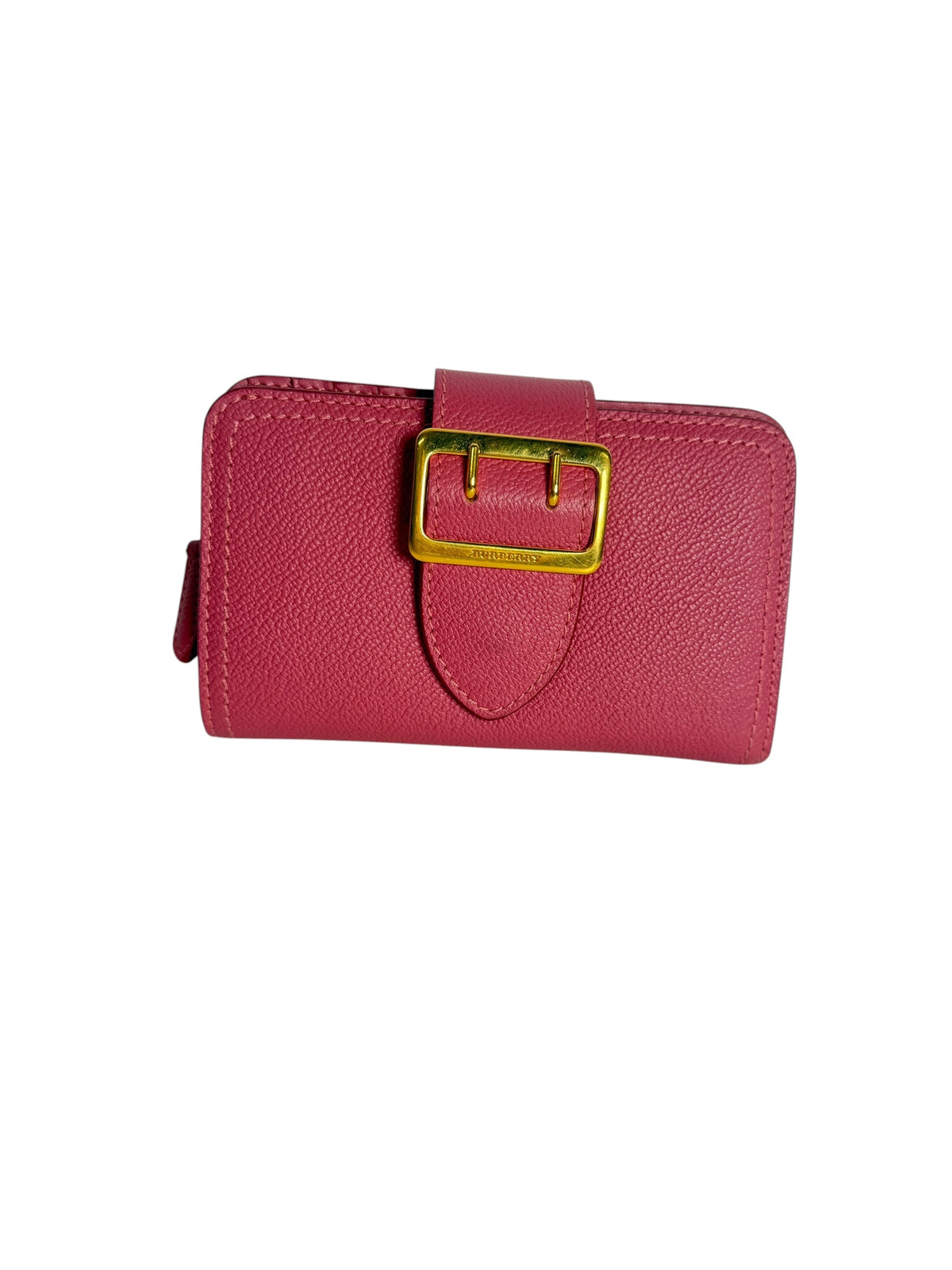 Burberry Pink Leather Buckle Wallet T7491