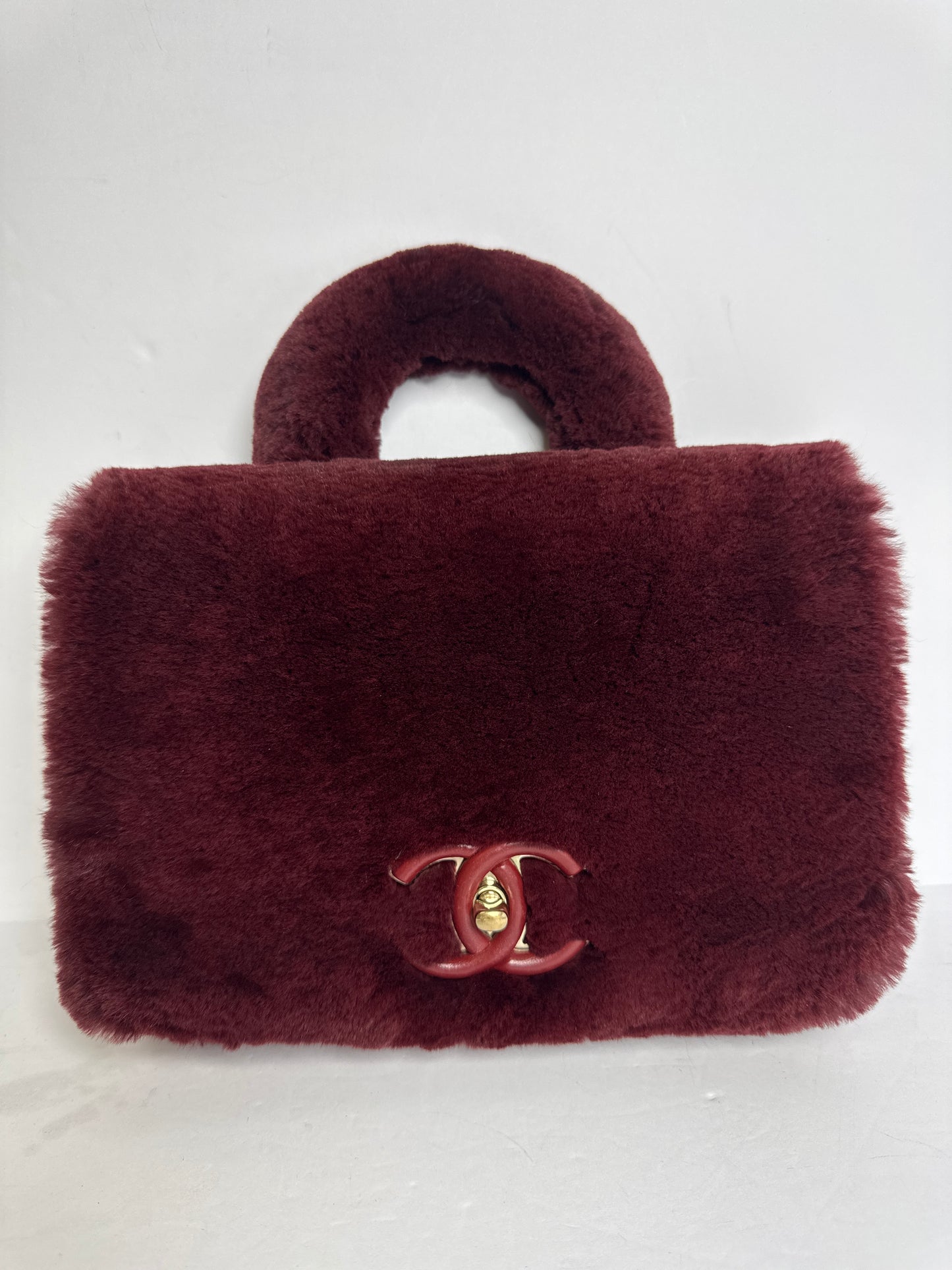Chanel Fur Top Handle