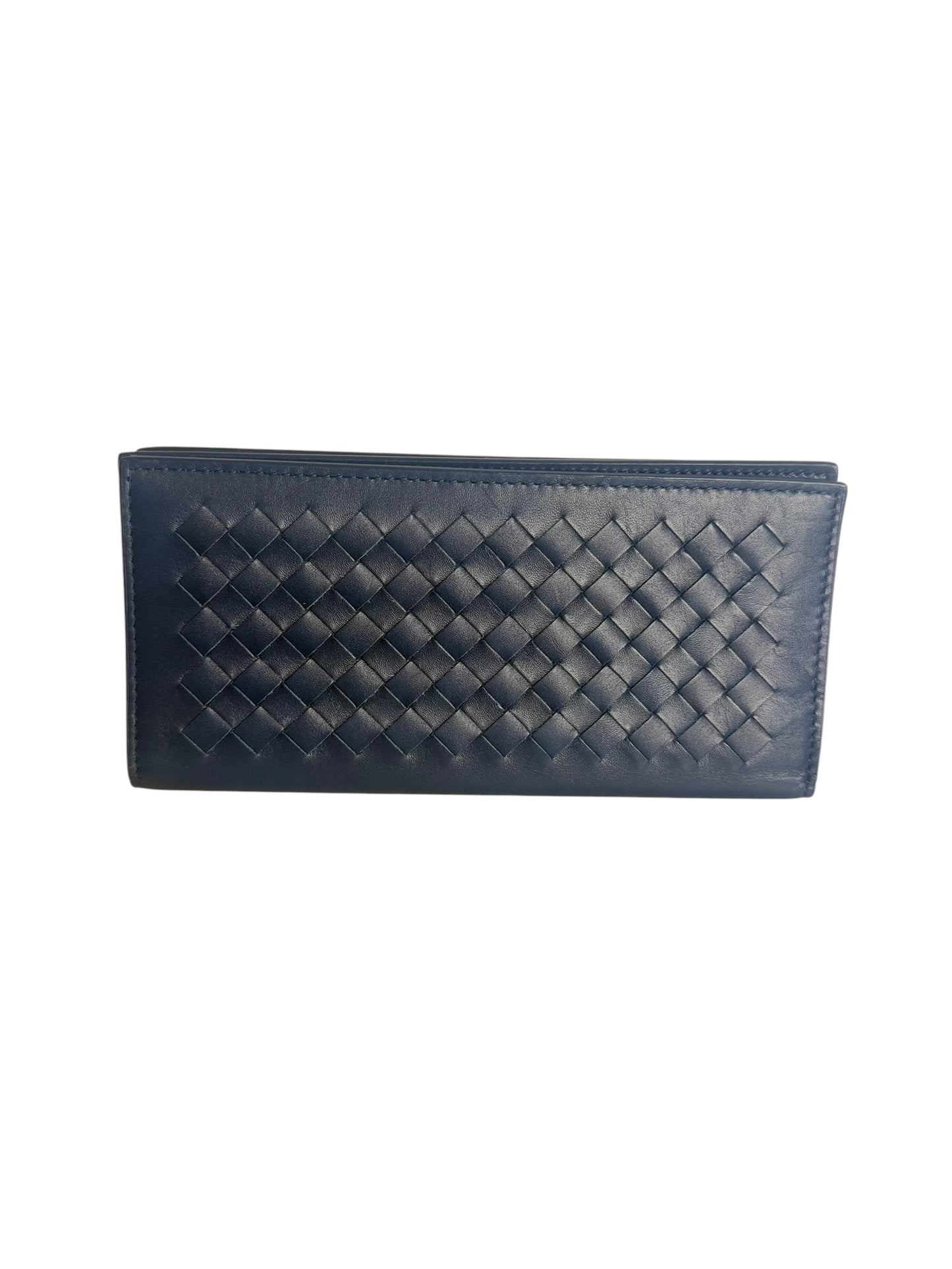 Bottega Veneta Intrecciato Continental Wallet Black T8130