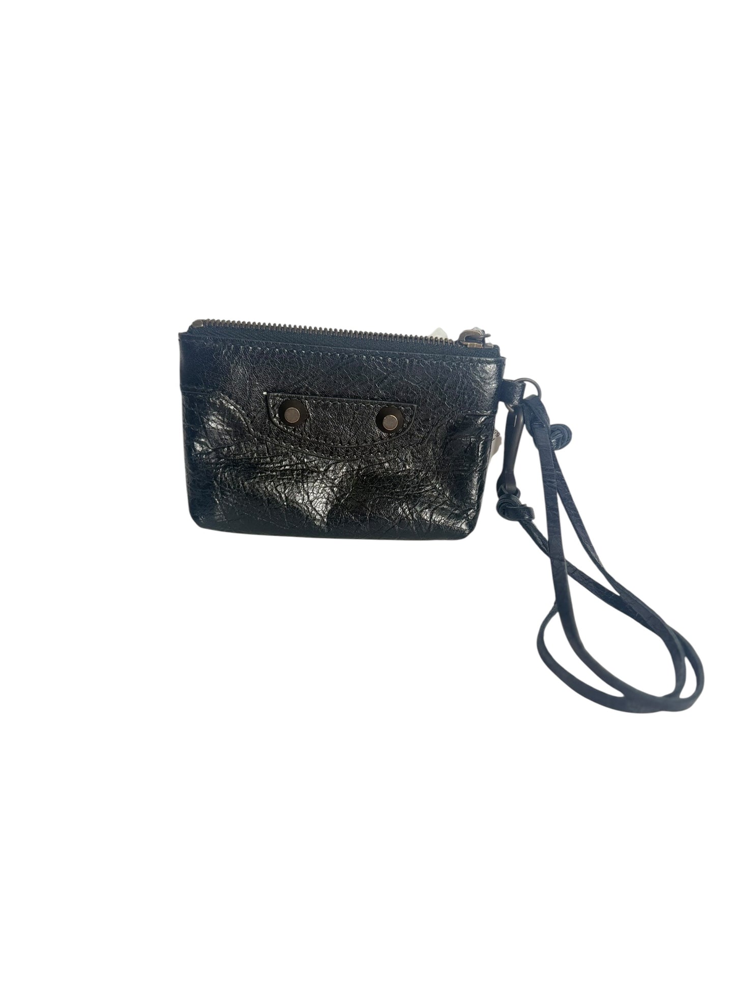 Balenciaga Classic Coin Purse Wristlet Black T8231