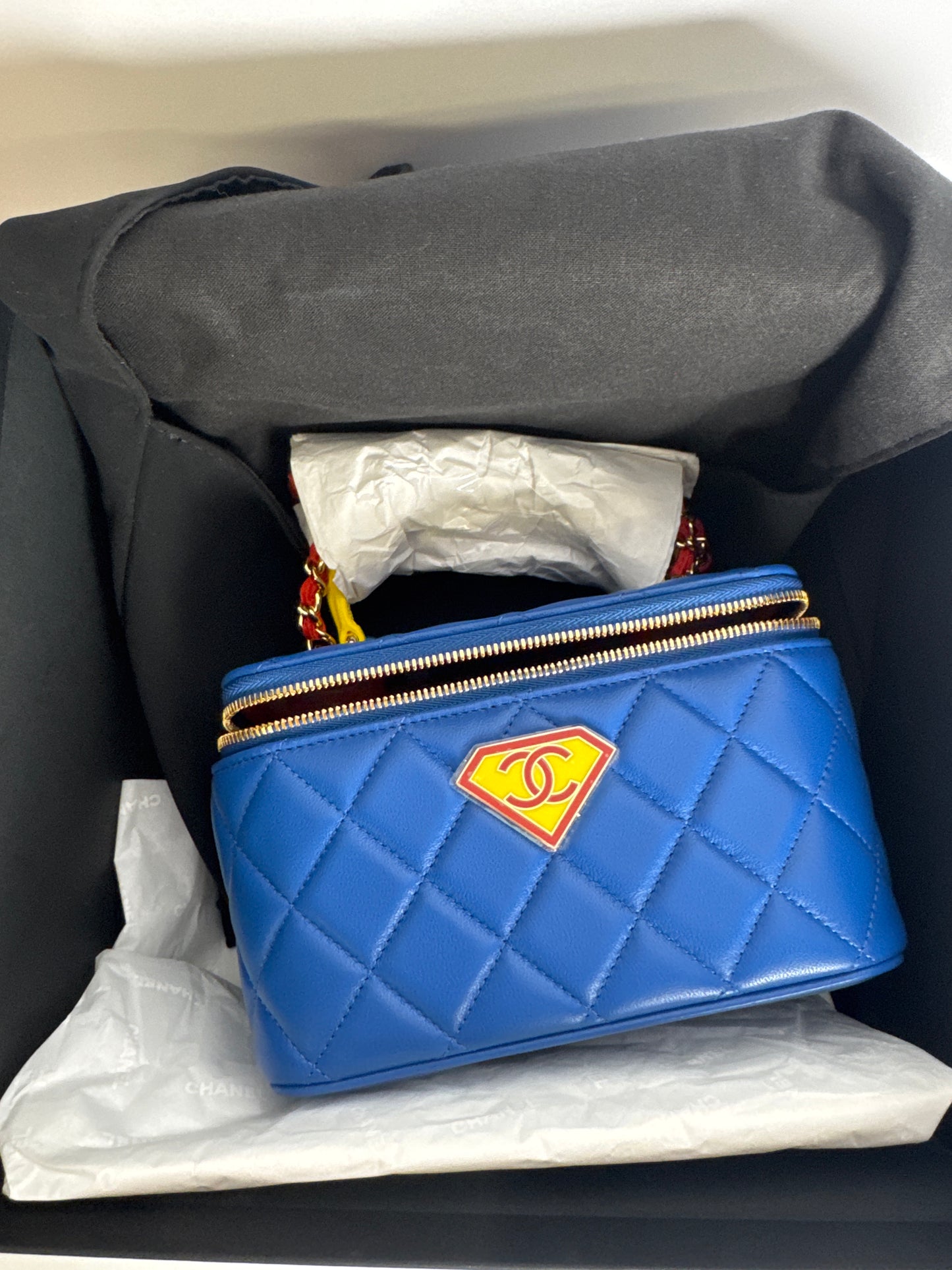 Chanel Superman Vanit NWT FULL SET