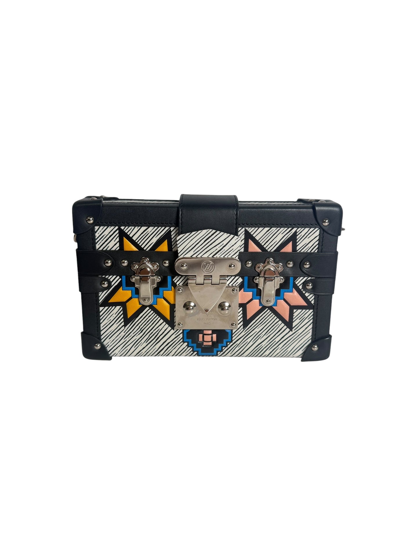 Louis Vuitton Petite Malle Tribal Mask Clutch T3106