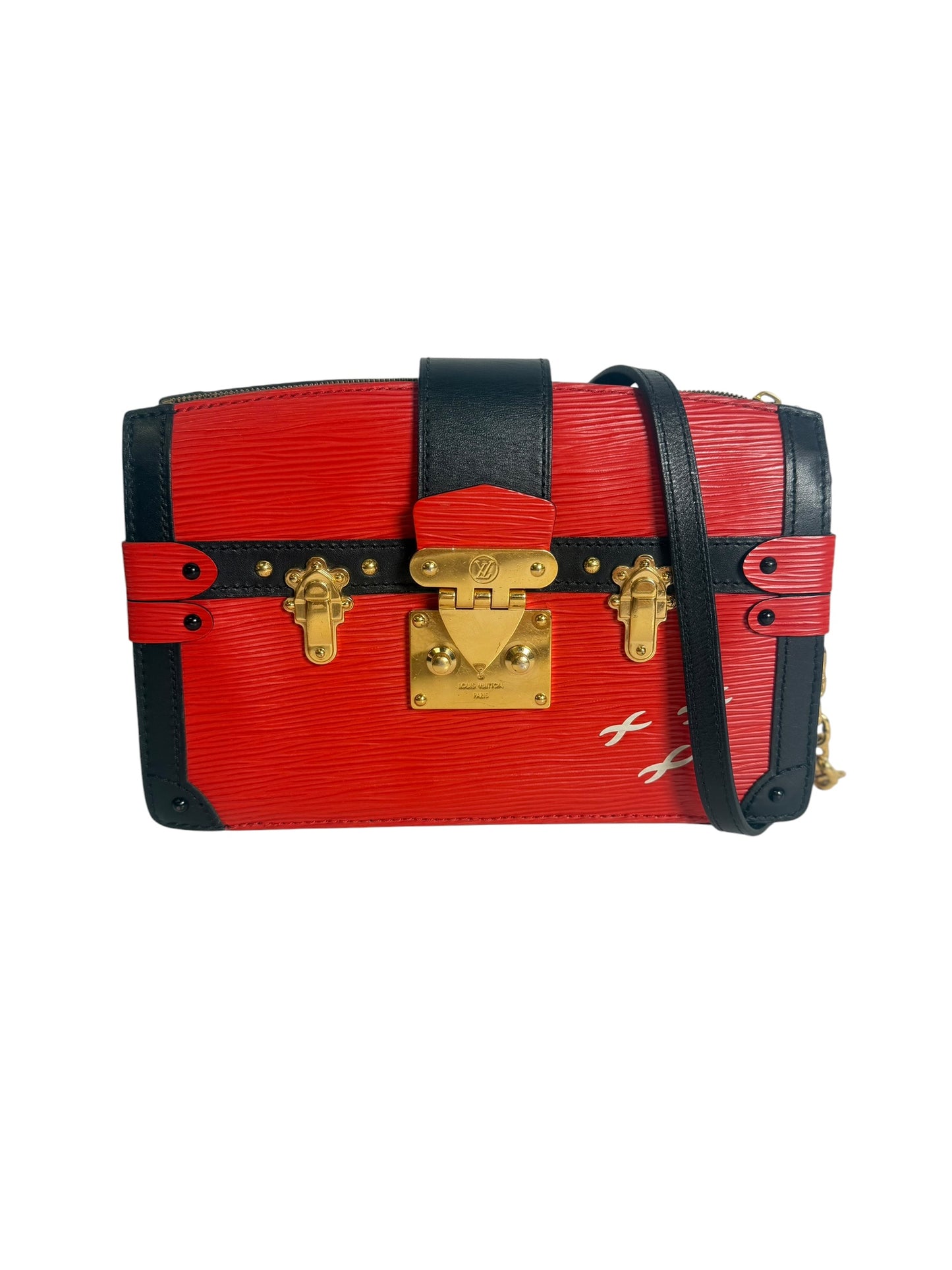 Louis Vuitton Petite Malle Epi Leather Shoulder Bag T7552