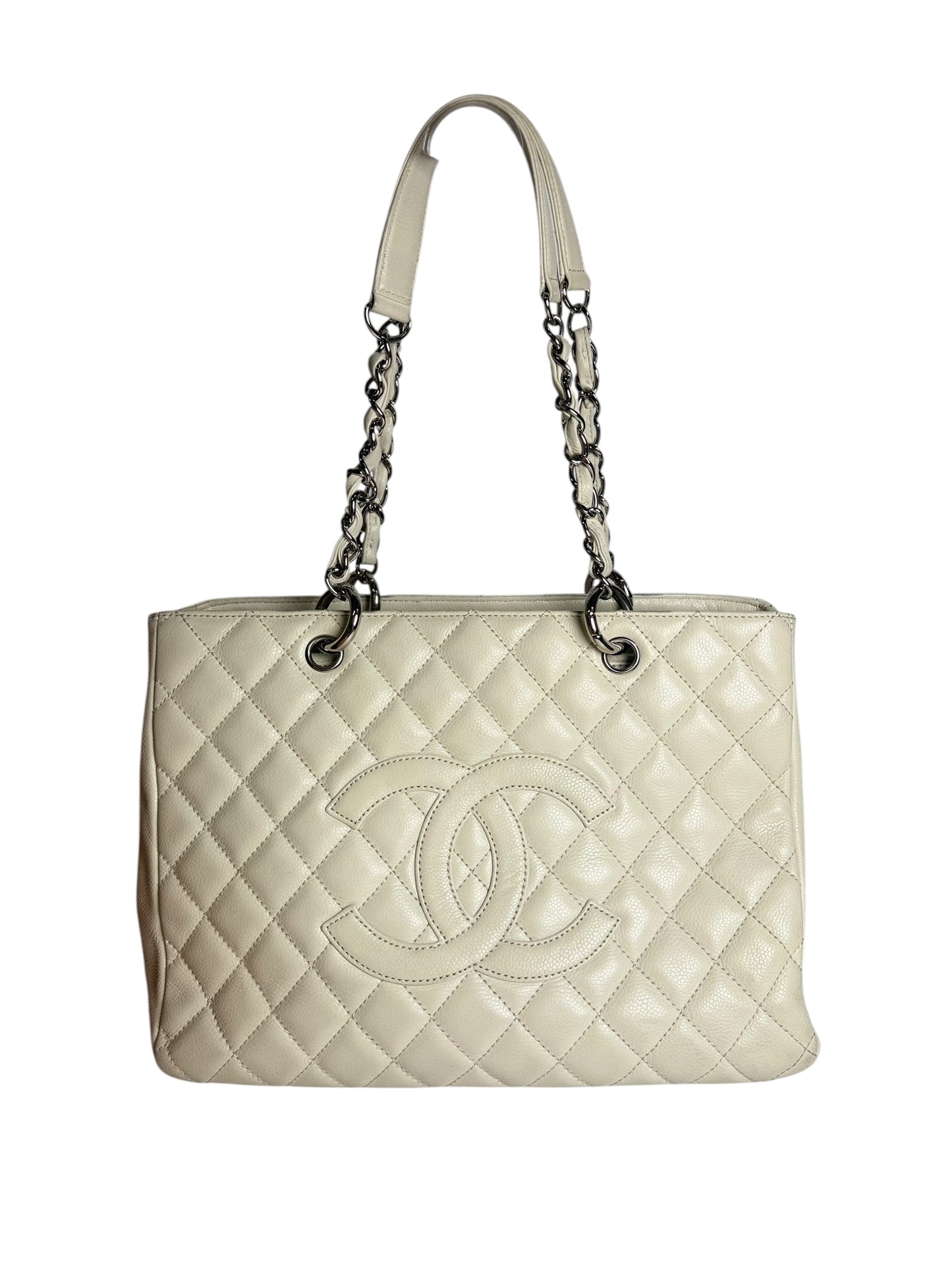 Chanel GST Tote White T7201