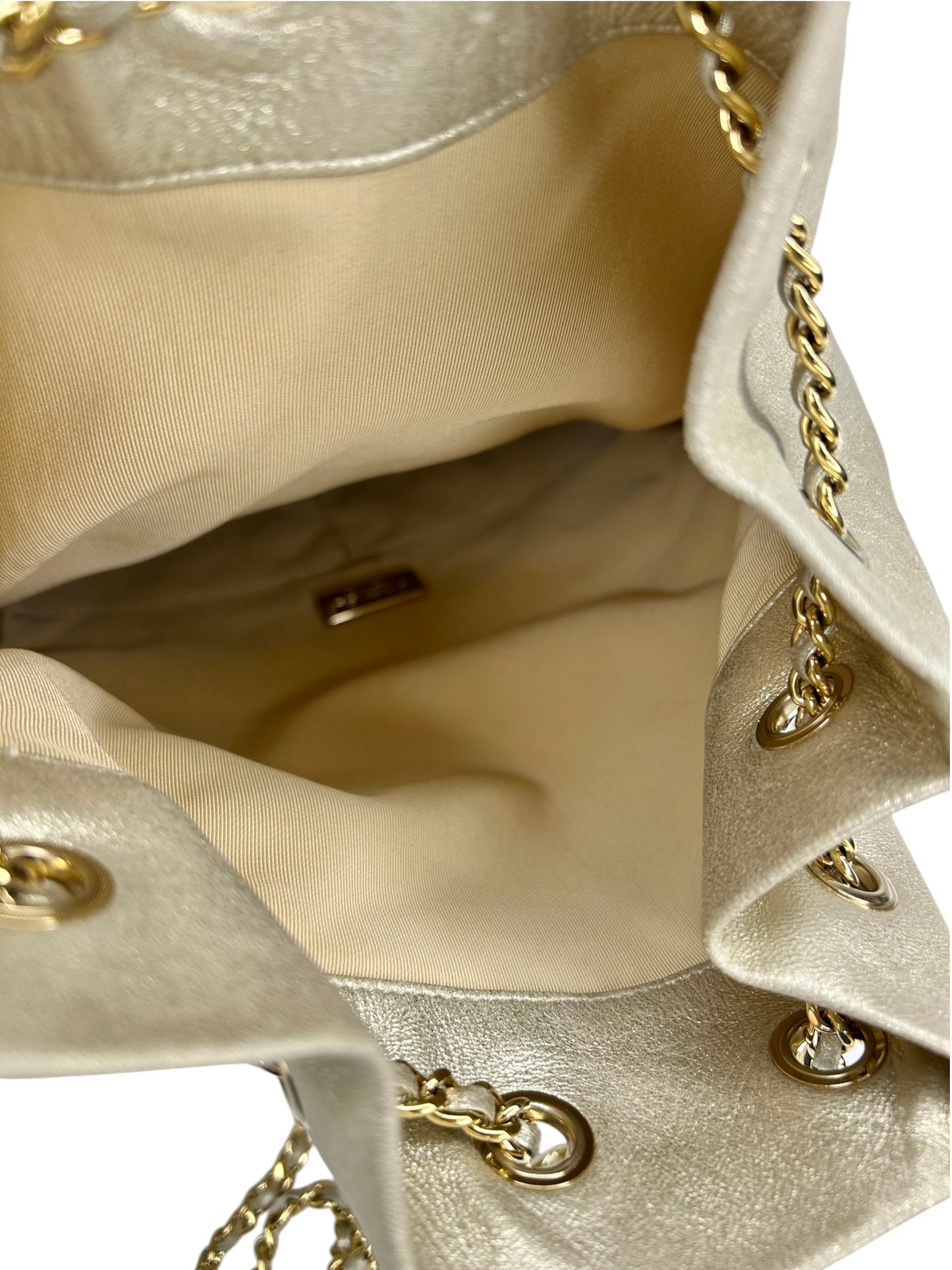Chanel Small Gold Lambskin In Seoul Backpack T8706