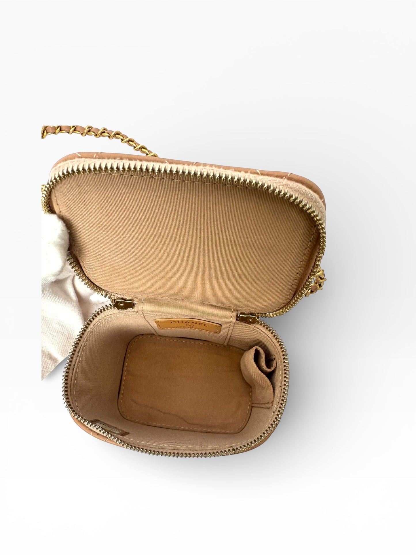Chanel Top Handle Mini Vanity Crossbody Lambskin GHW