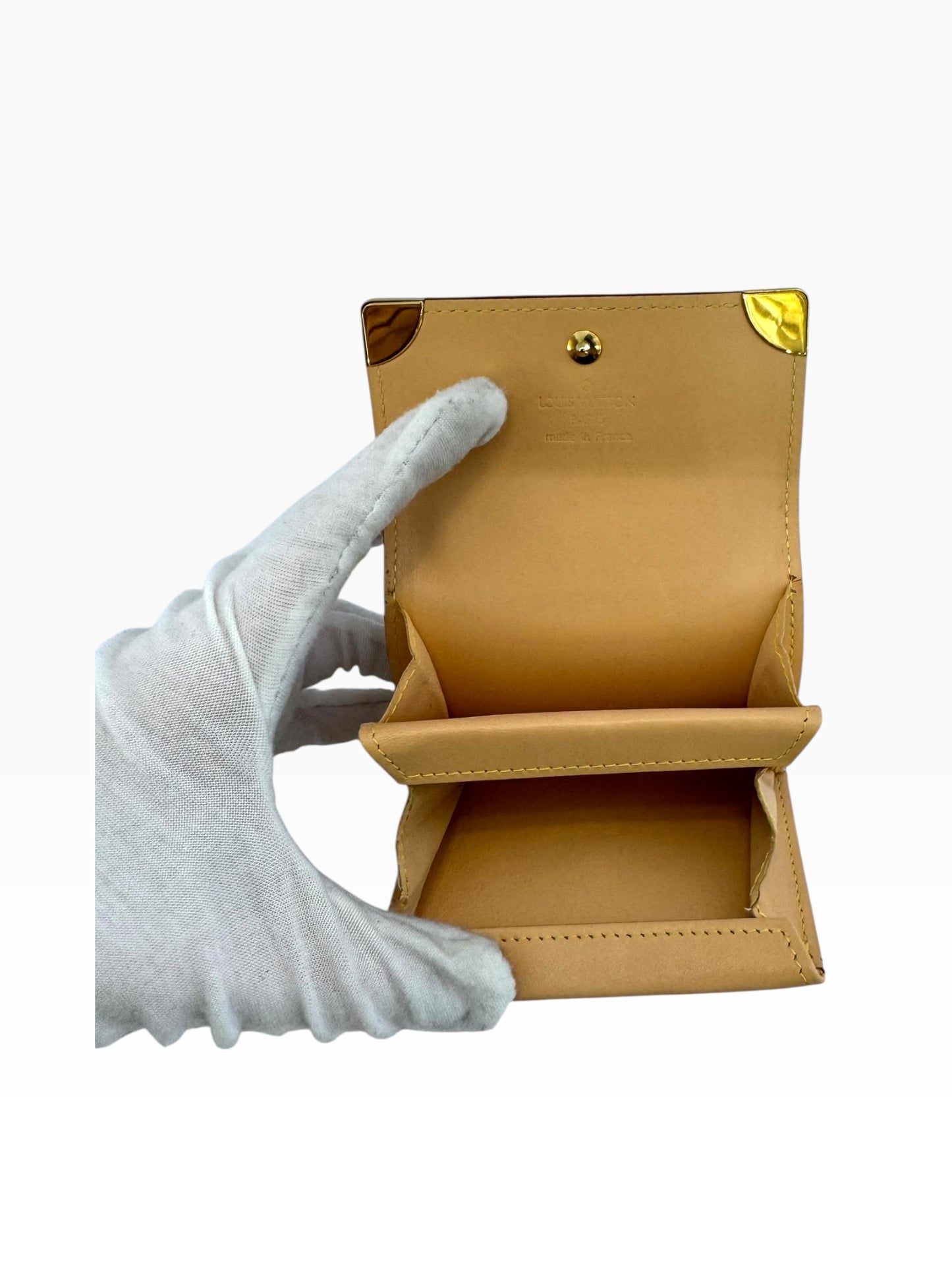 Louis Vuitton White Murakami Card Case Flap