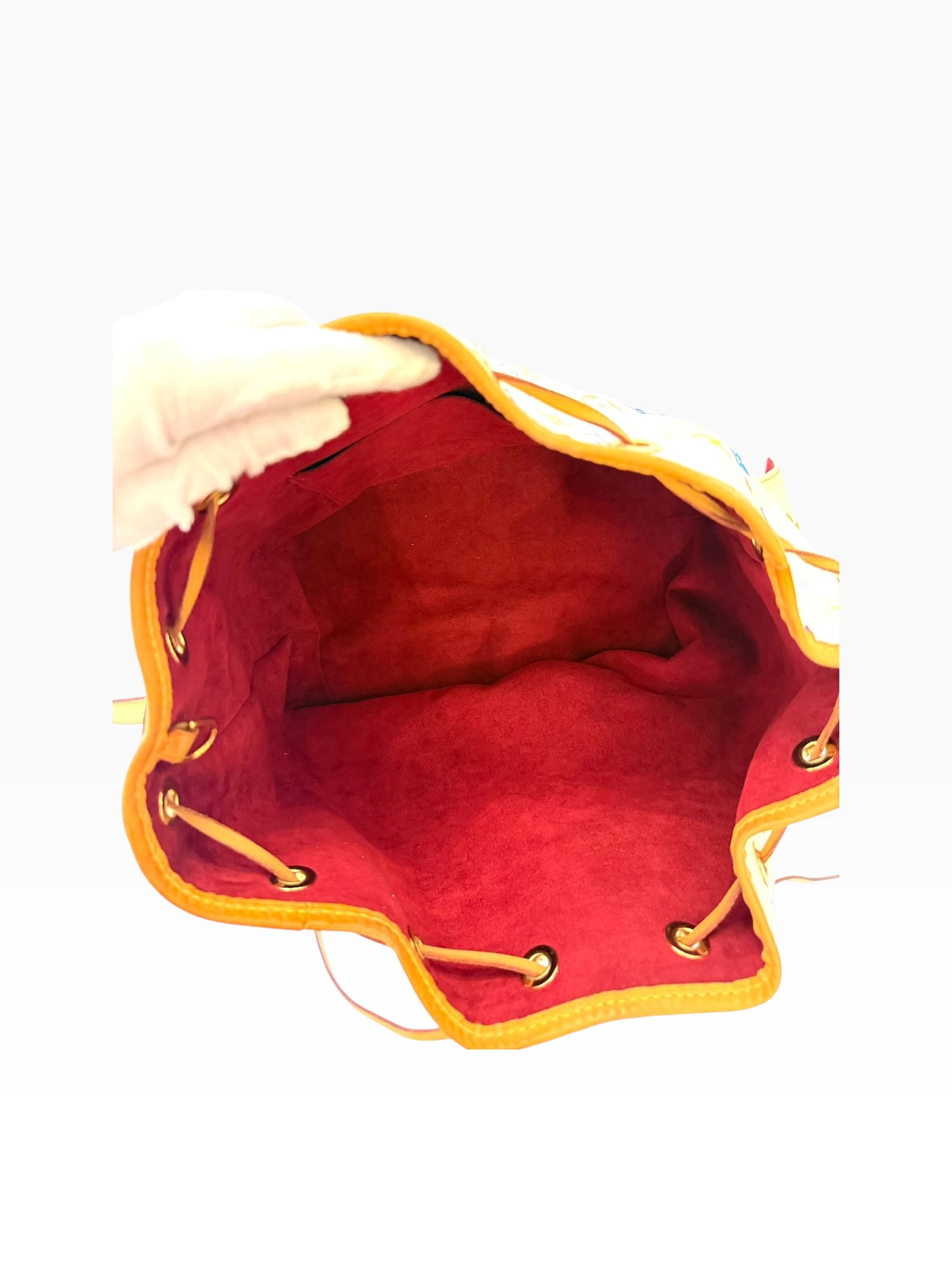 Louis Vuitton White Multicolor Murakami Noe