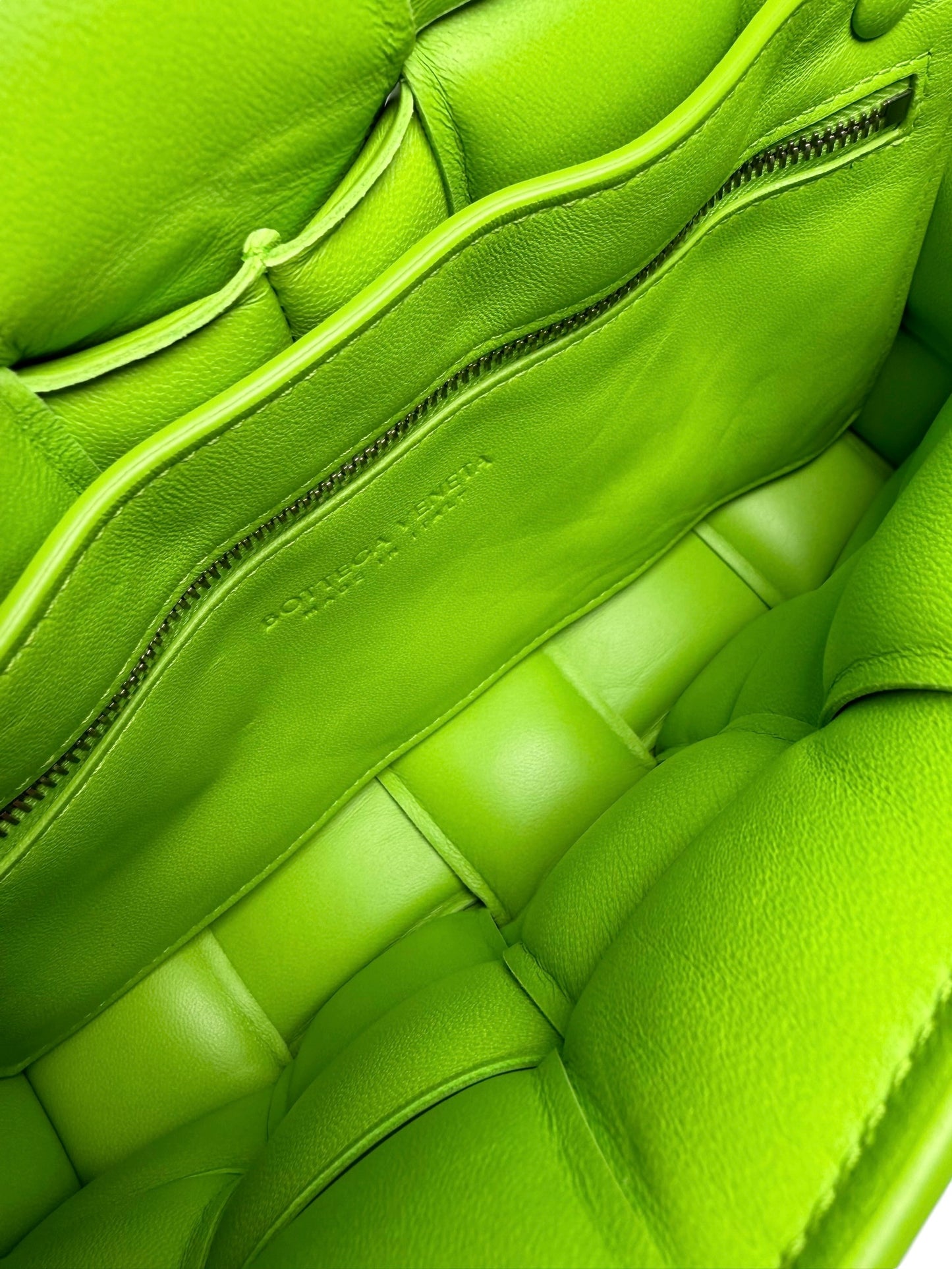 Bottega Veneta Green Padded Leather Cassette
