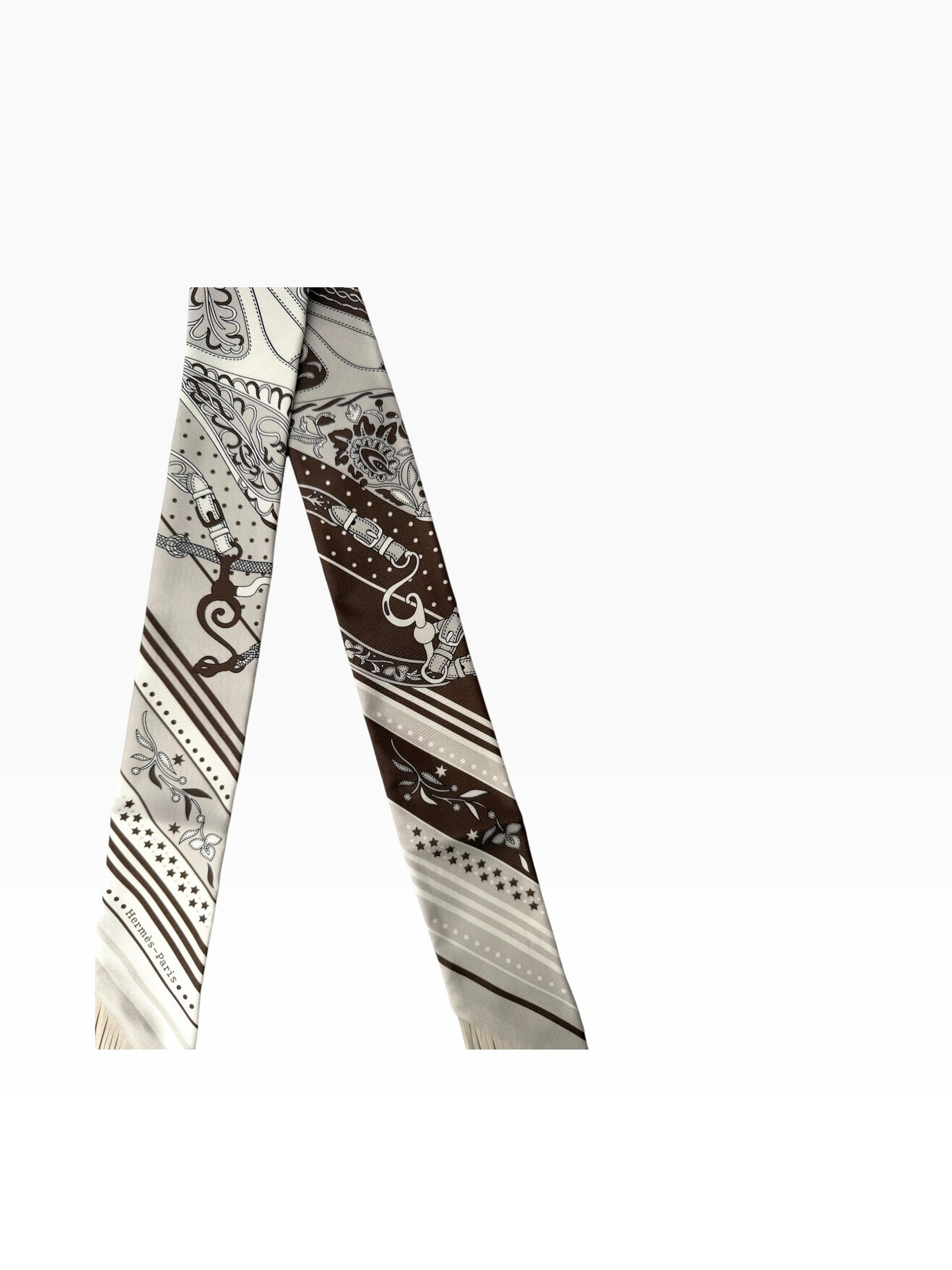 Hermes Fringe Twilly FULL SET