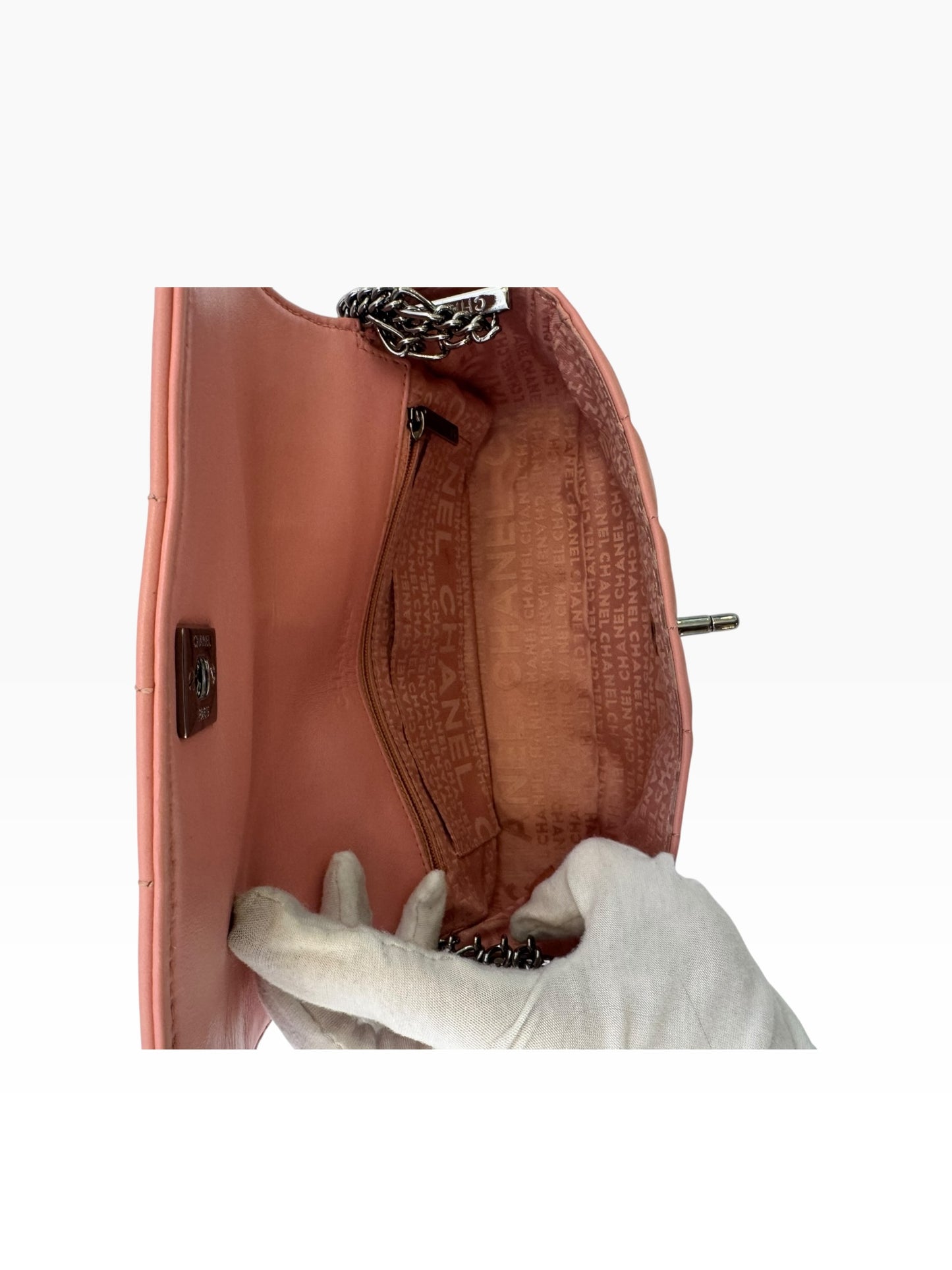 Chanel Baby Pink Chocolate Bar Mini Flap SHW