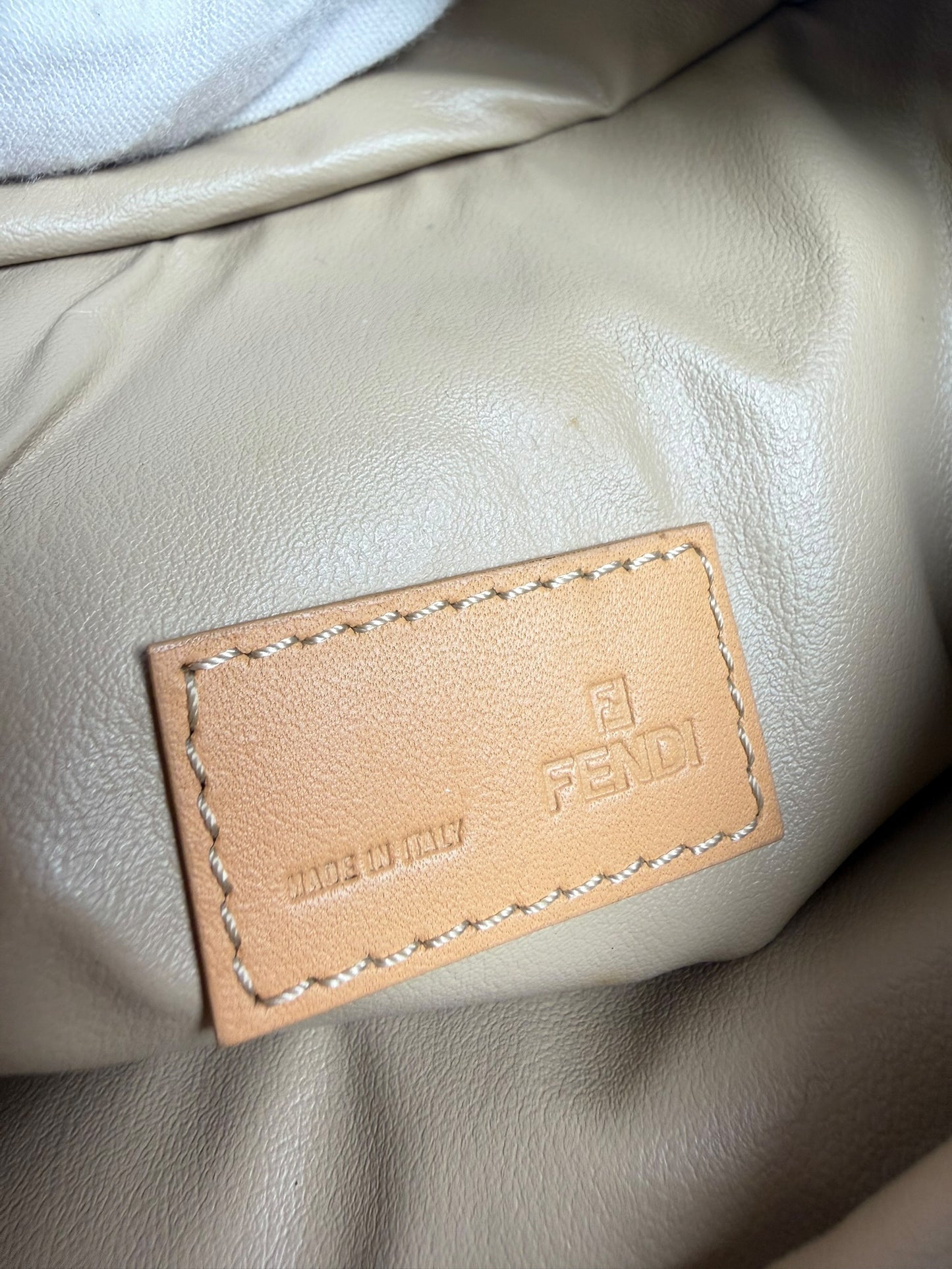 Fendi Zucchino Canvas Mini Tote Blue T8573