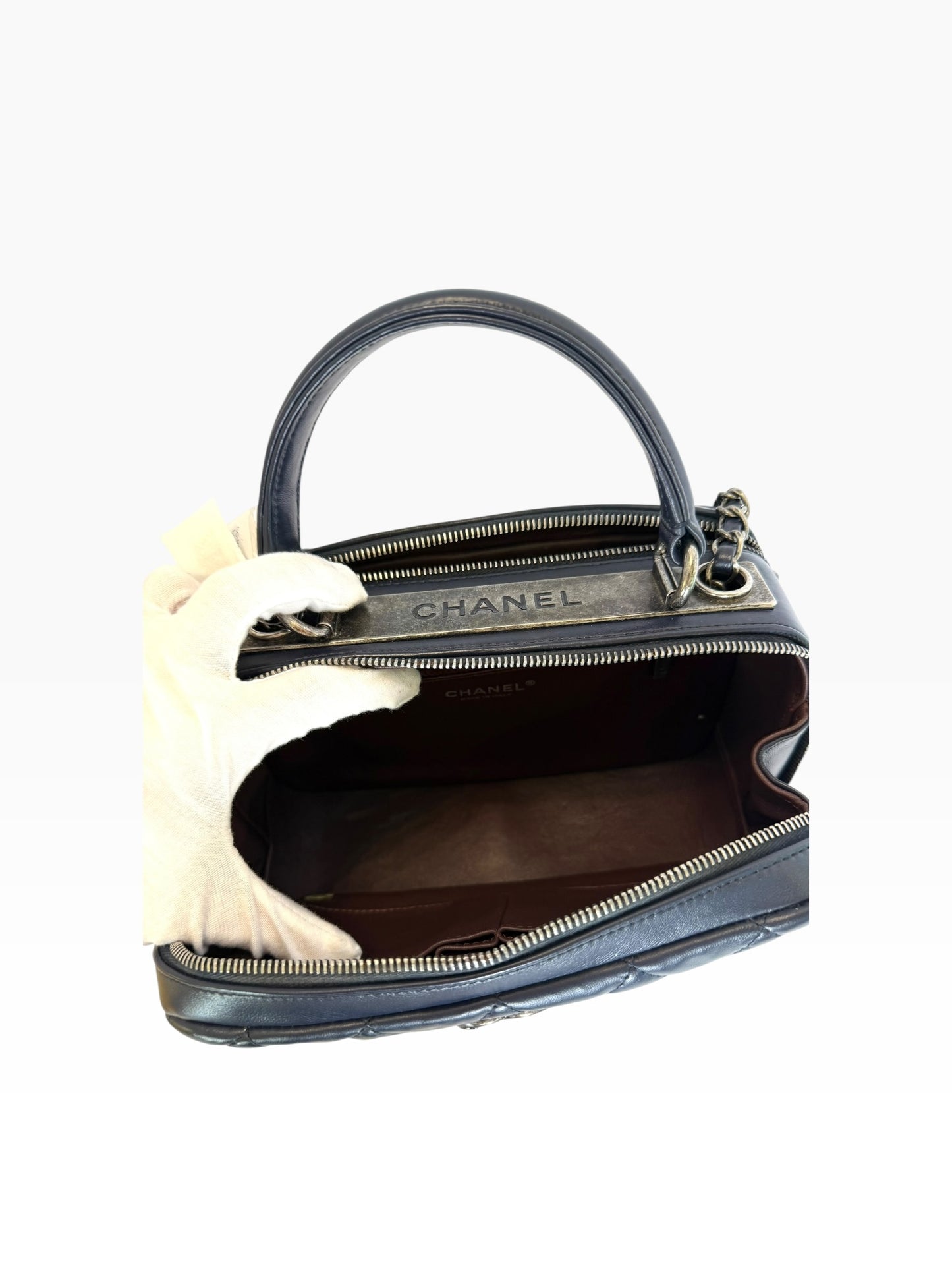 Chanel Navy Trendy Bowler RHW