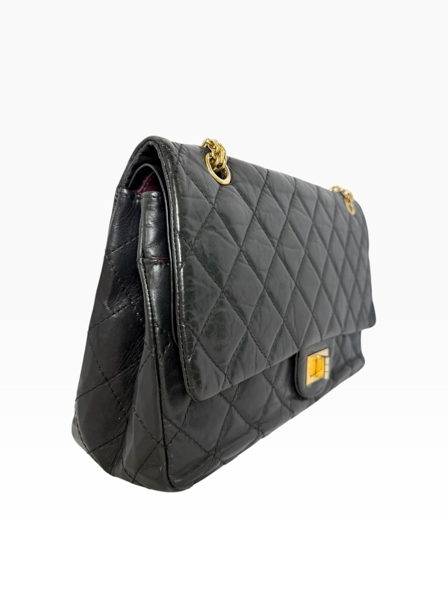 Chanel Reissue 2.55 Black 227 GHW