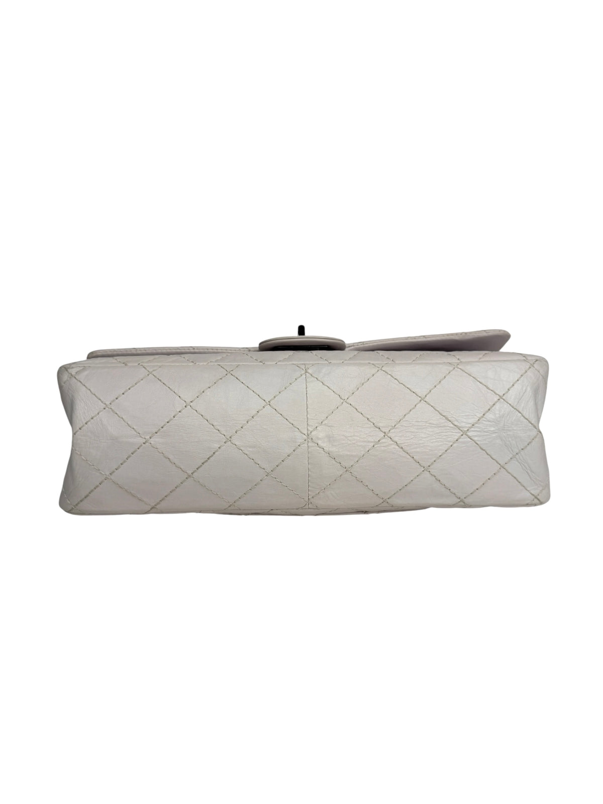 Chanel White Reissue 255 So Black Hardware T9279