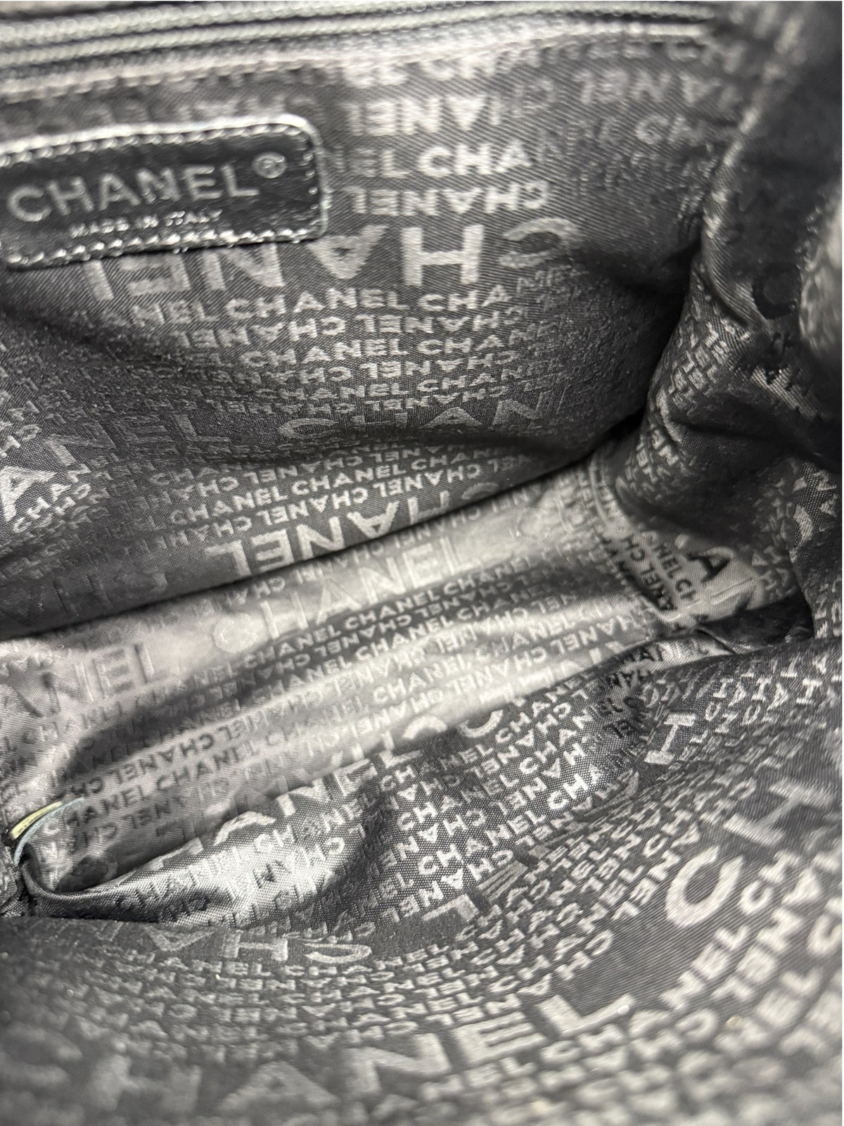 Chanel Mademoiselle Reissue Chain Shoulder Bag Black T9280