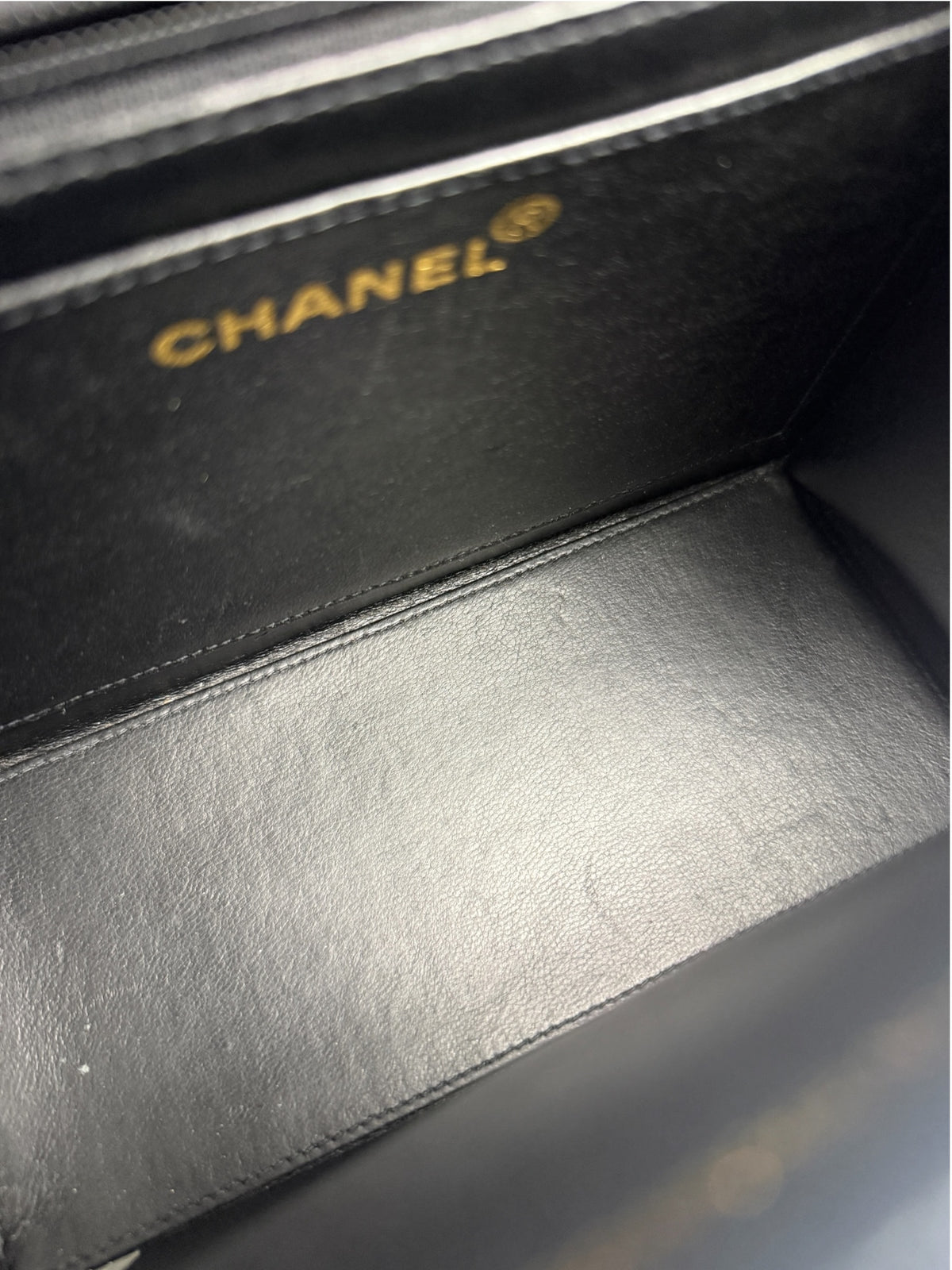 Chanel Black Patent Square Reissue Flap T9276