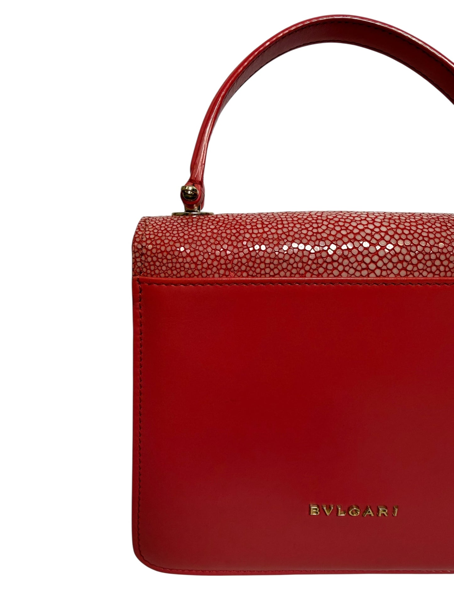 Bvlgari Pink Stingray Top Handle Small