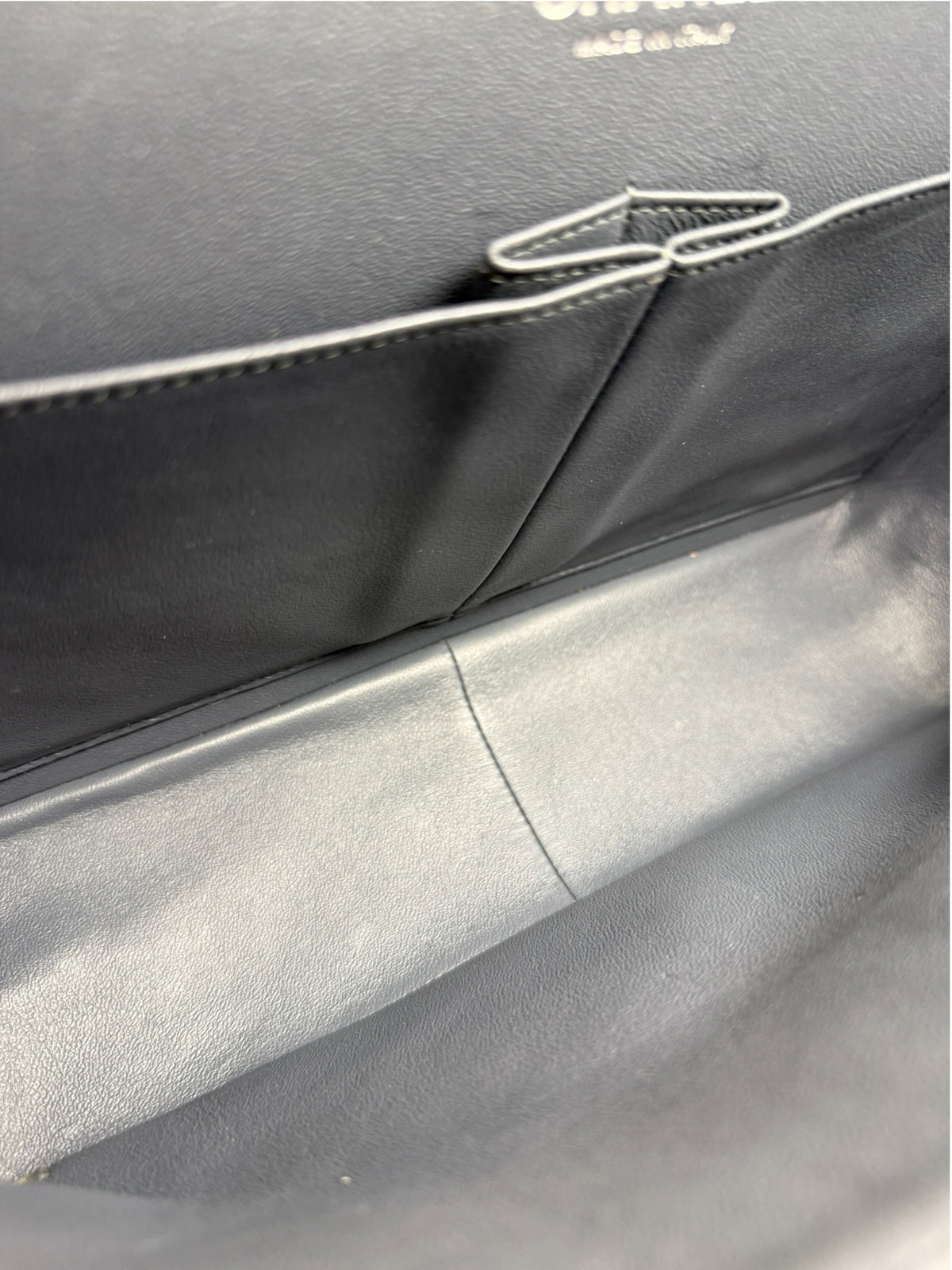 Chanel Dusty Blue Patent Jumbo Double Flap SHW T9290