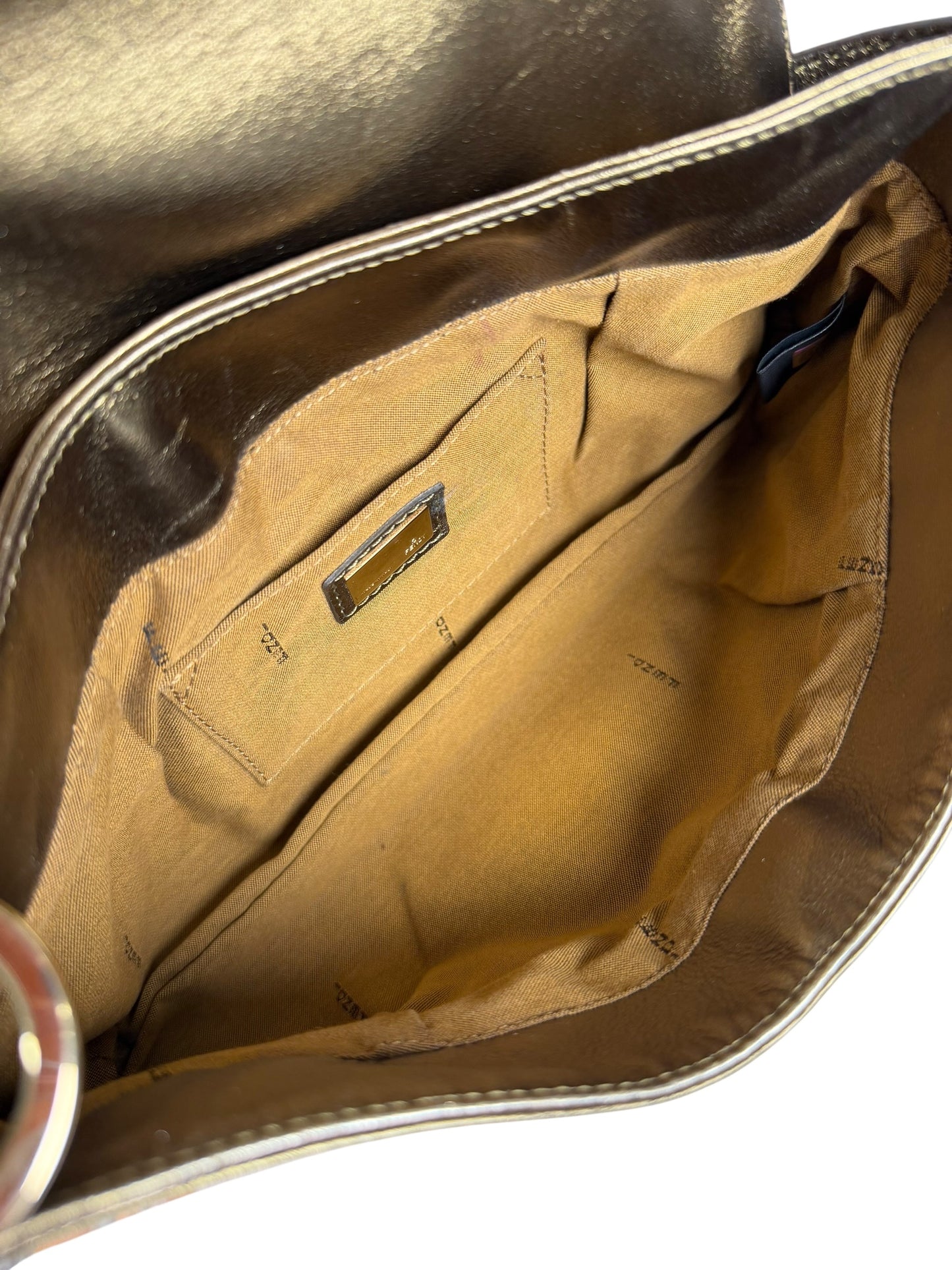 Fendi gold baguette