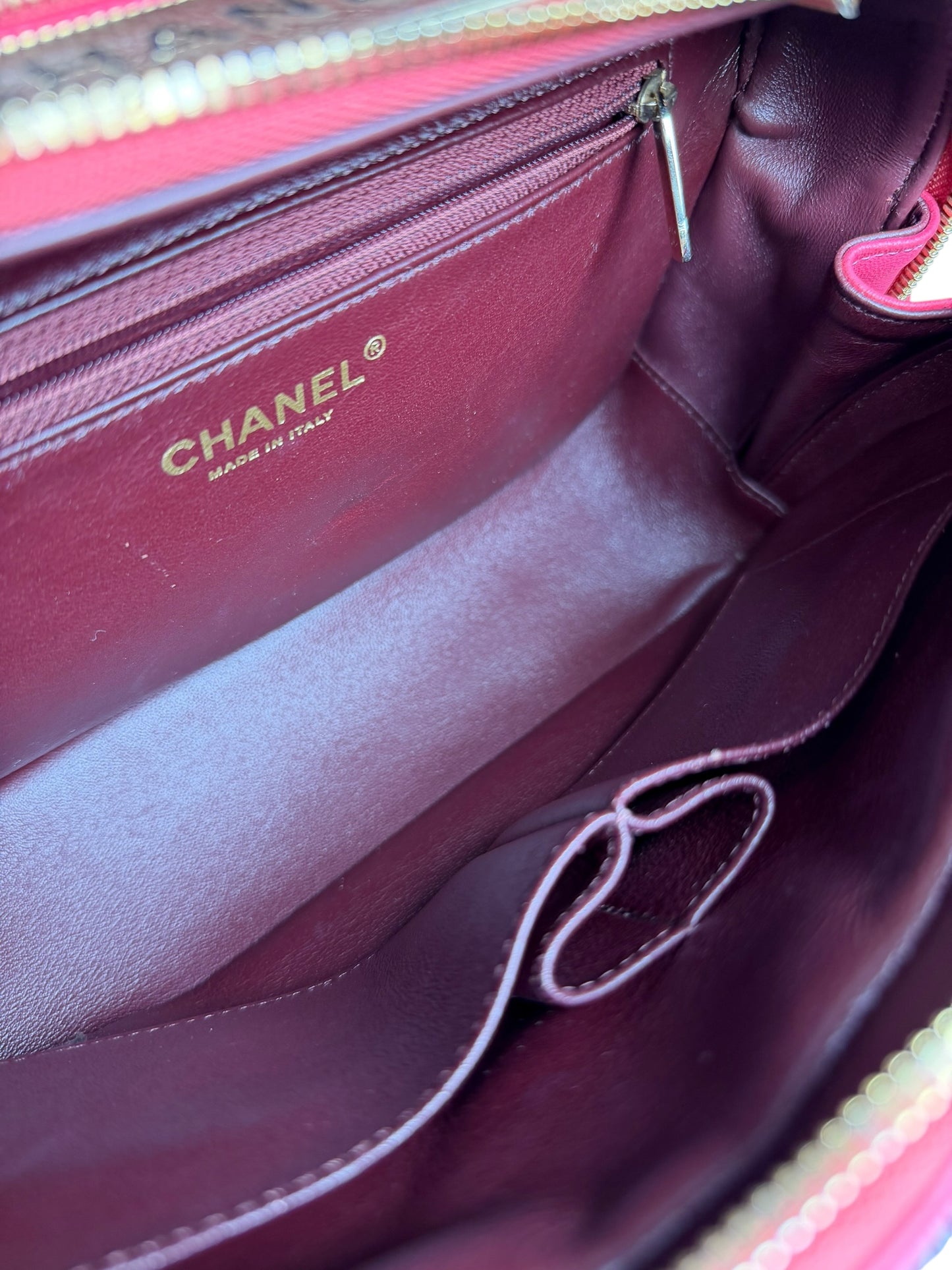 Chanel trendy red bowler