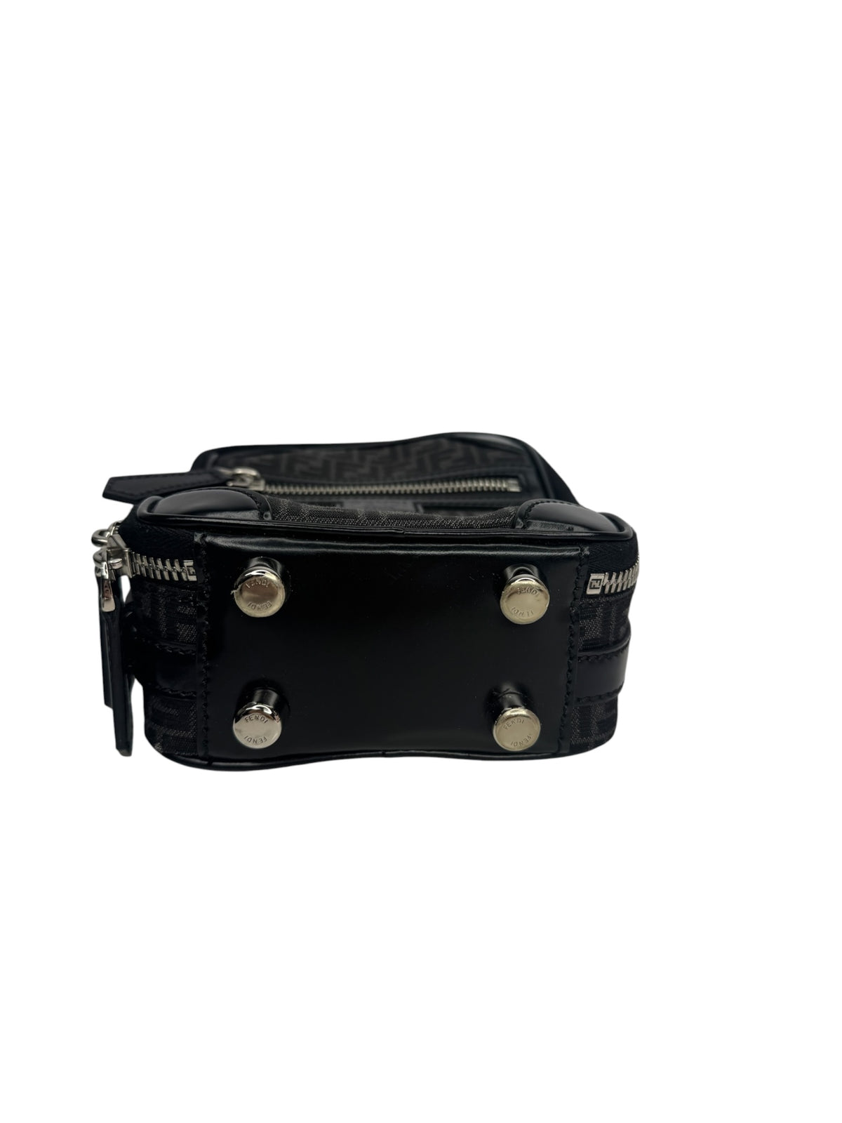 Fendi FF Jacquard Mini Trolley Black T9152