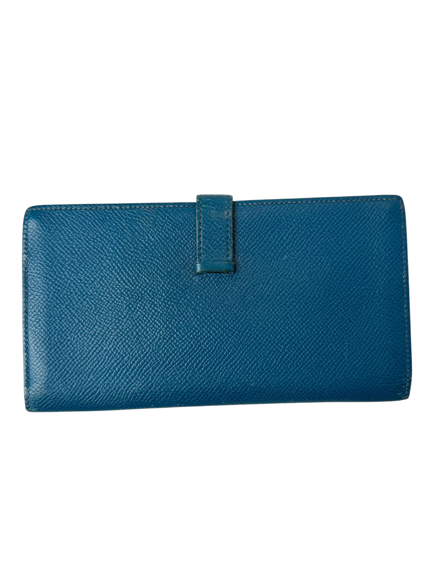 Hermes Bearn Blue Epsom wallet T7549