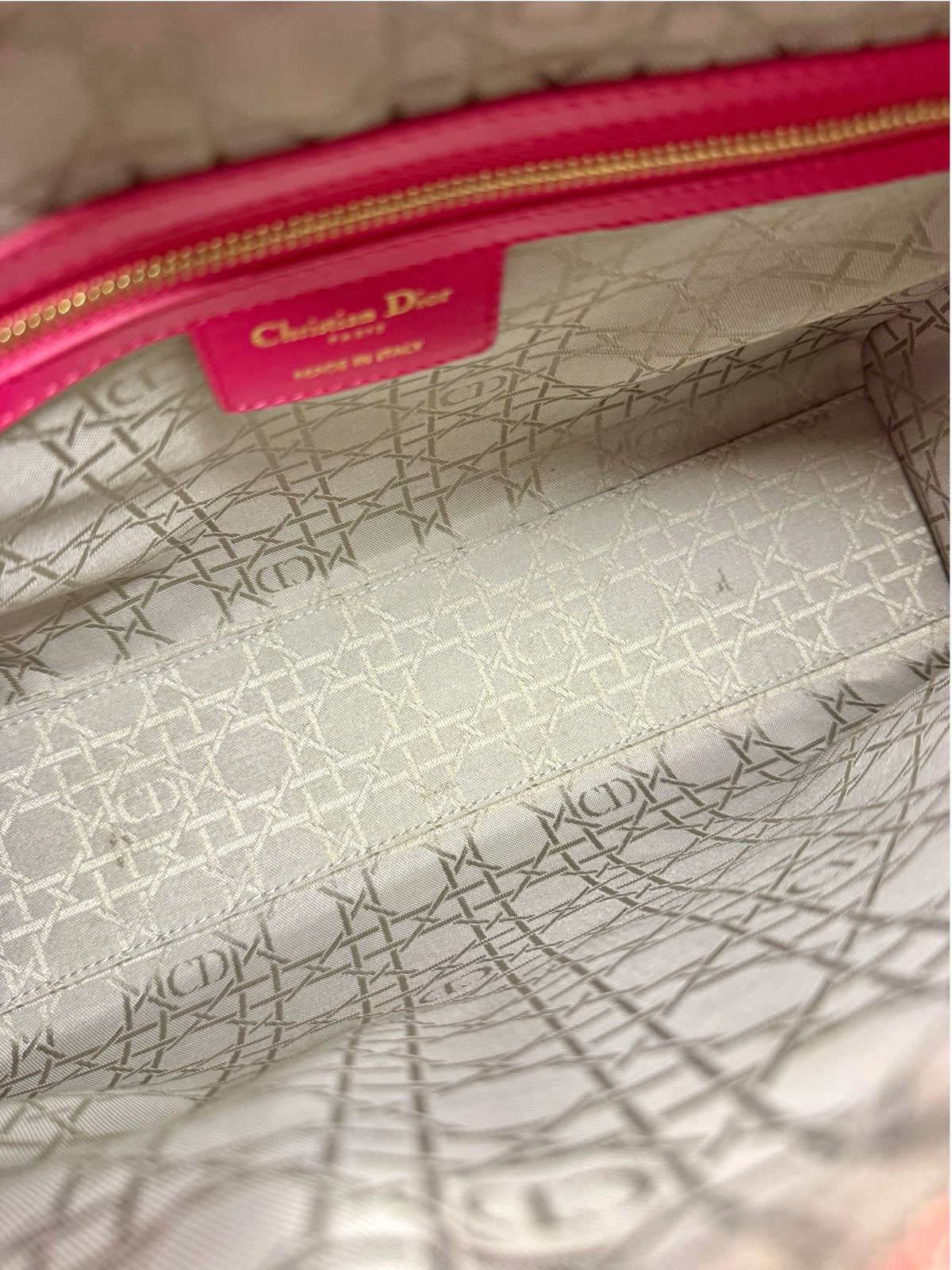 Dior Large Pink Lambskin Lady Dior T9339