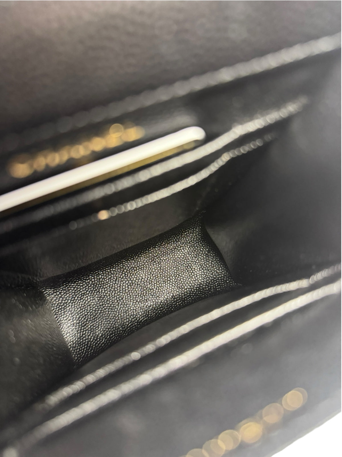 Chanel Black Caviar Crossbody Phone Holder T9349