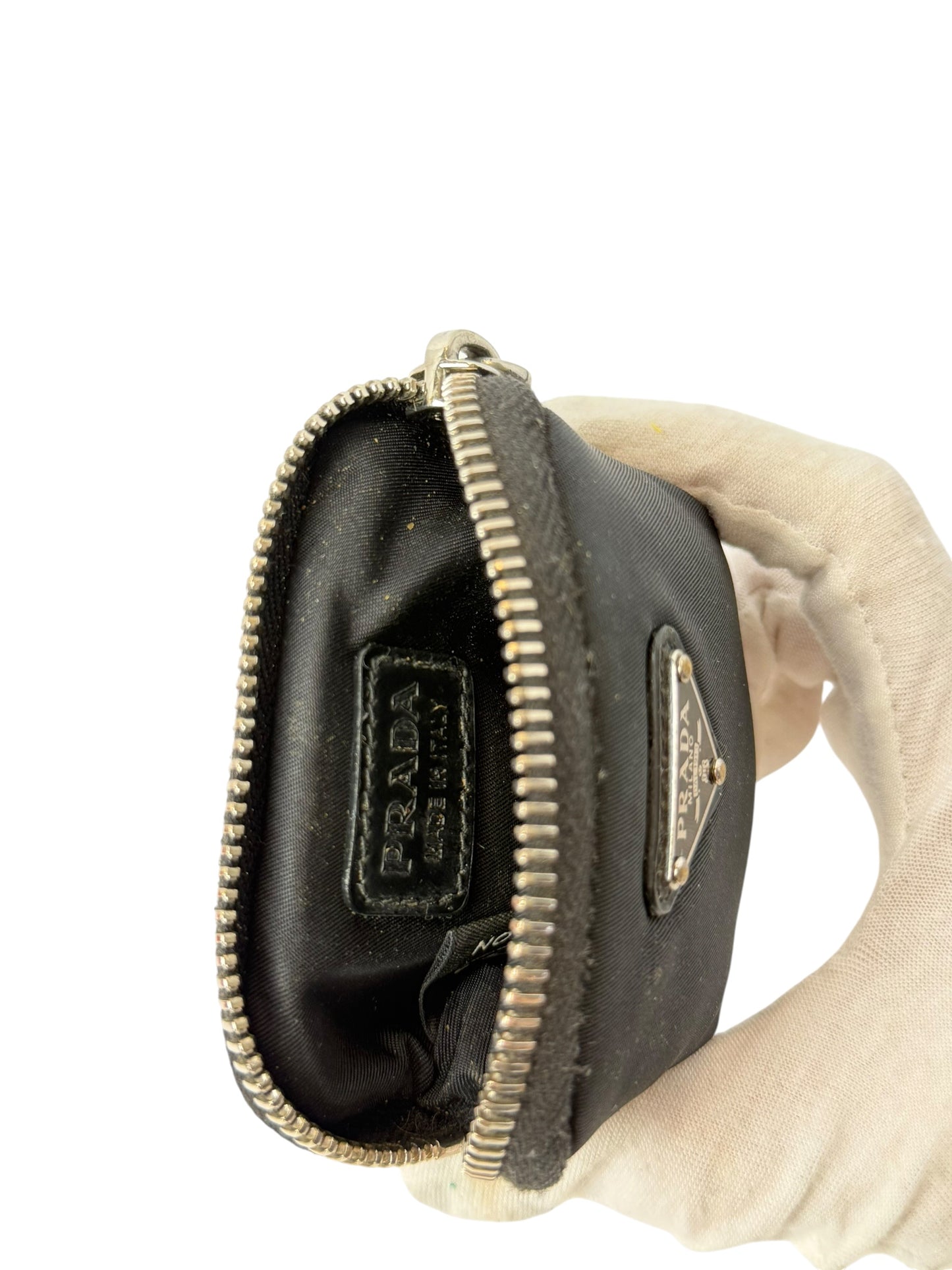 Prada Nylon Black Zip Pouch T3886