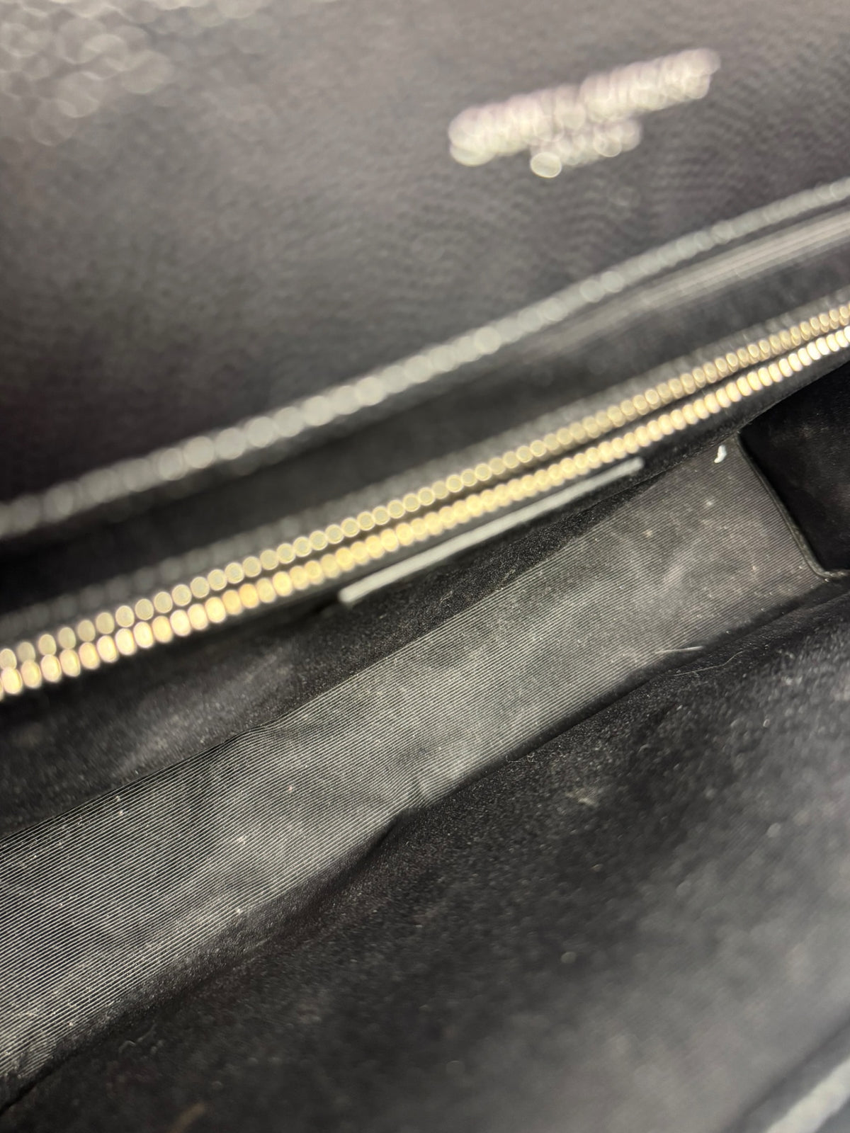 Saint Laurent Large Envelope Bag Black SHW T9336
