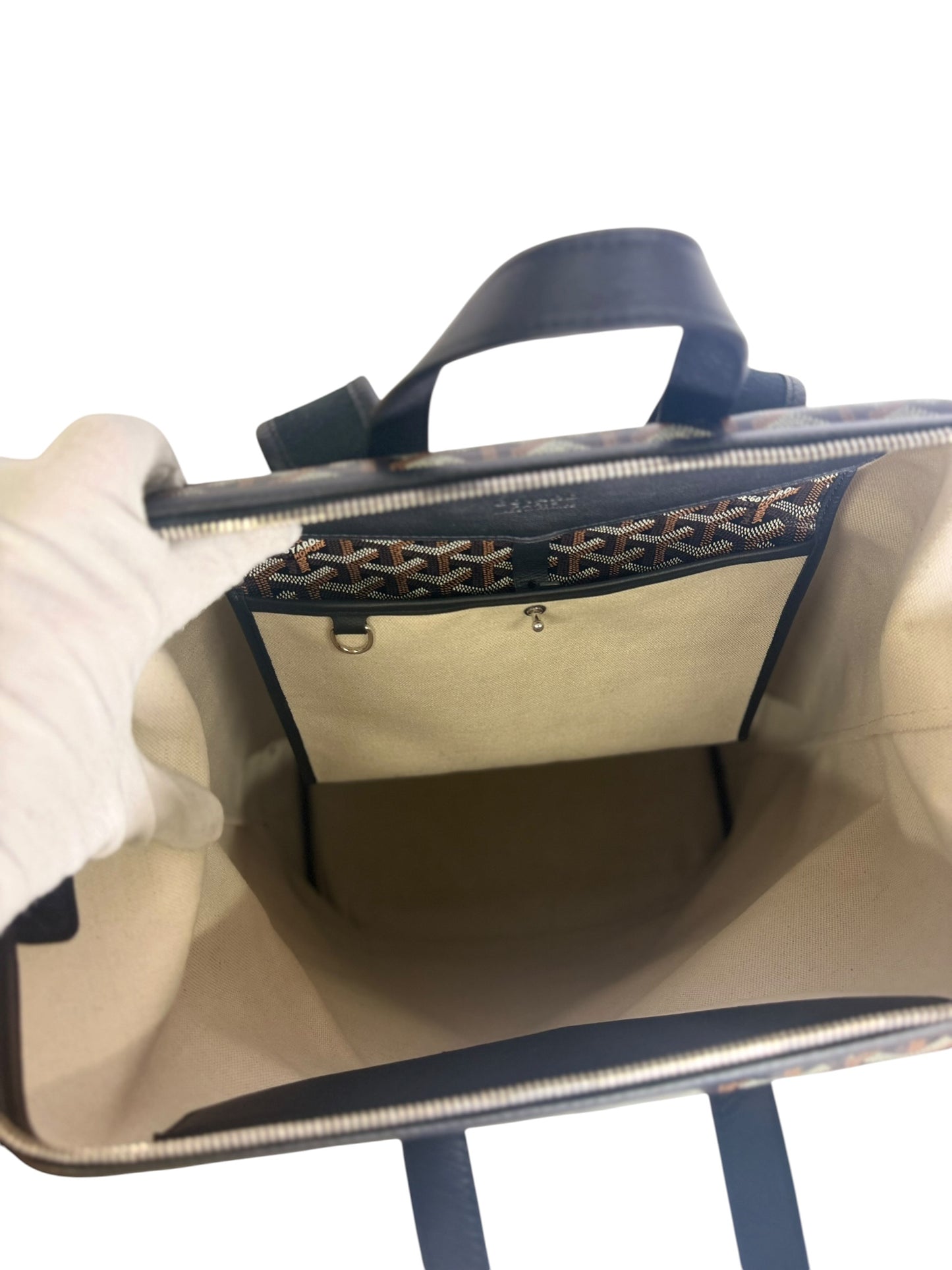 Goyard black backpack