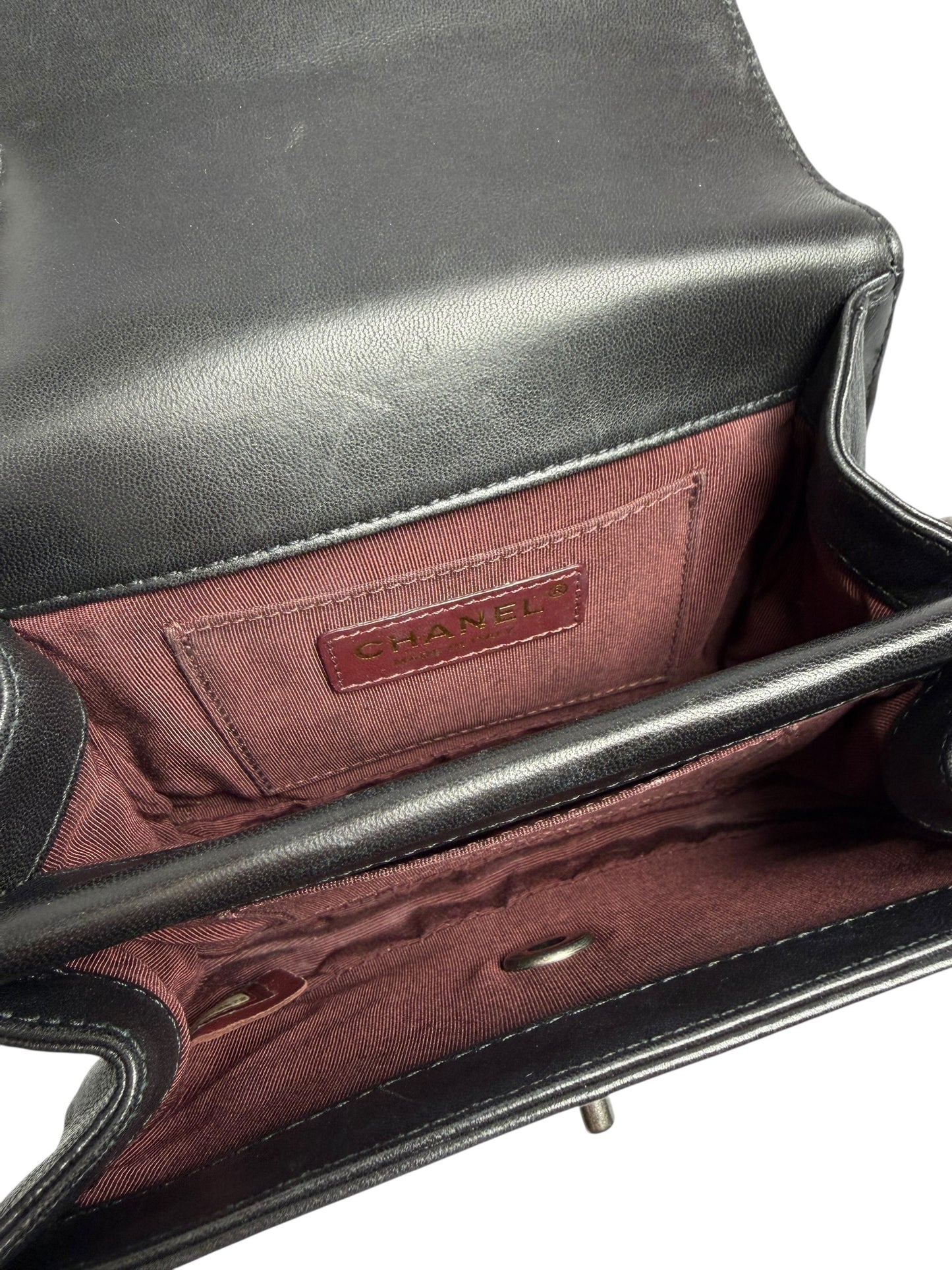 Chanel Bimetal Chain Black Flap