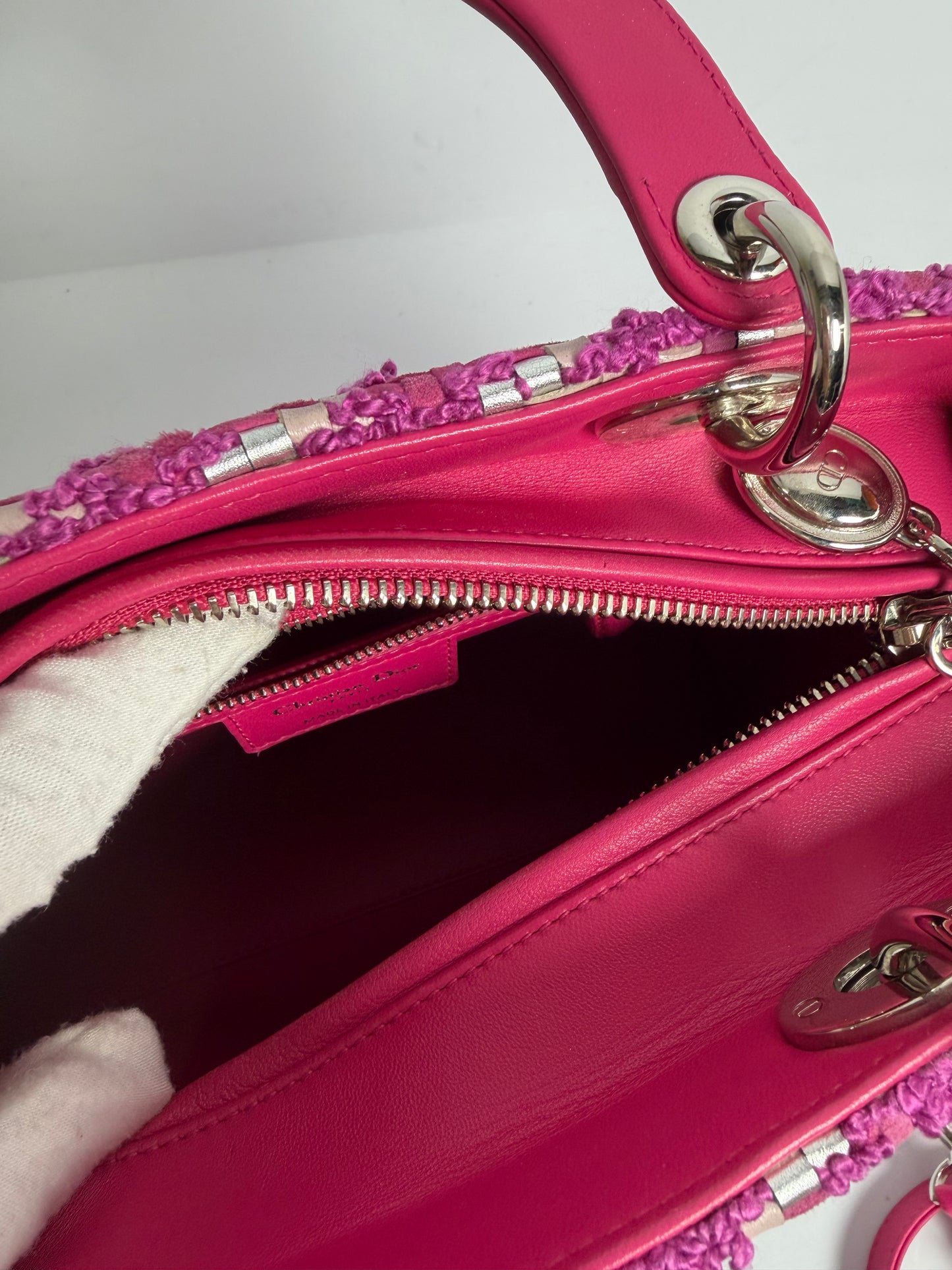 Dior tweed pink lady dior