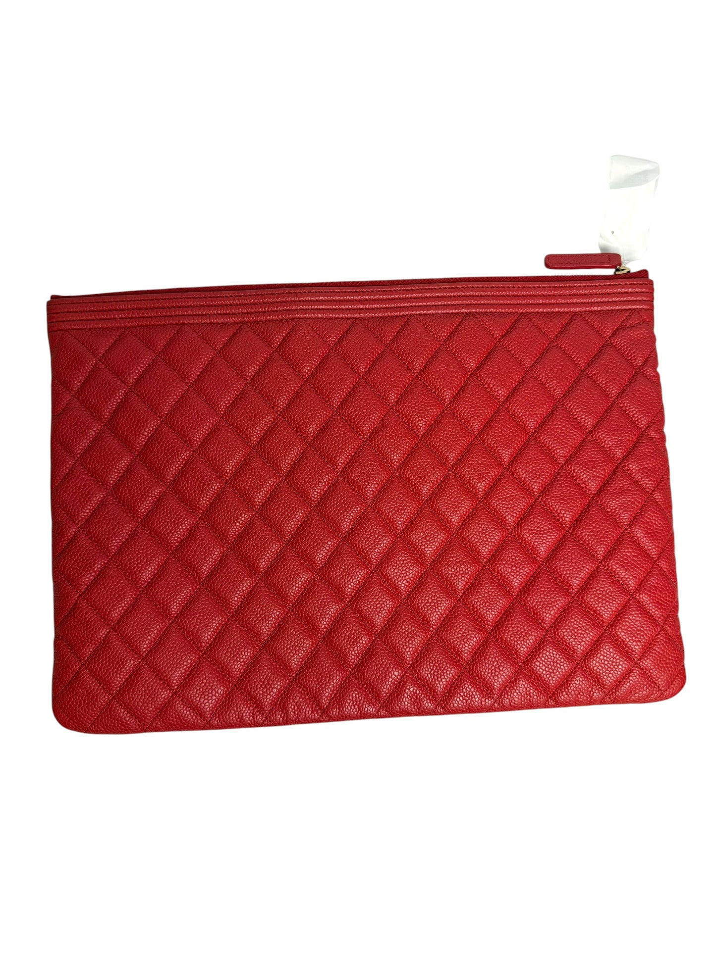 Chanel Red Caviar O case GHW T8314