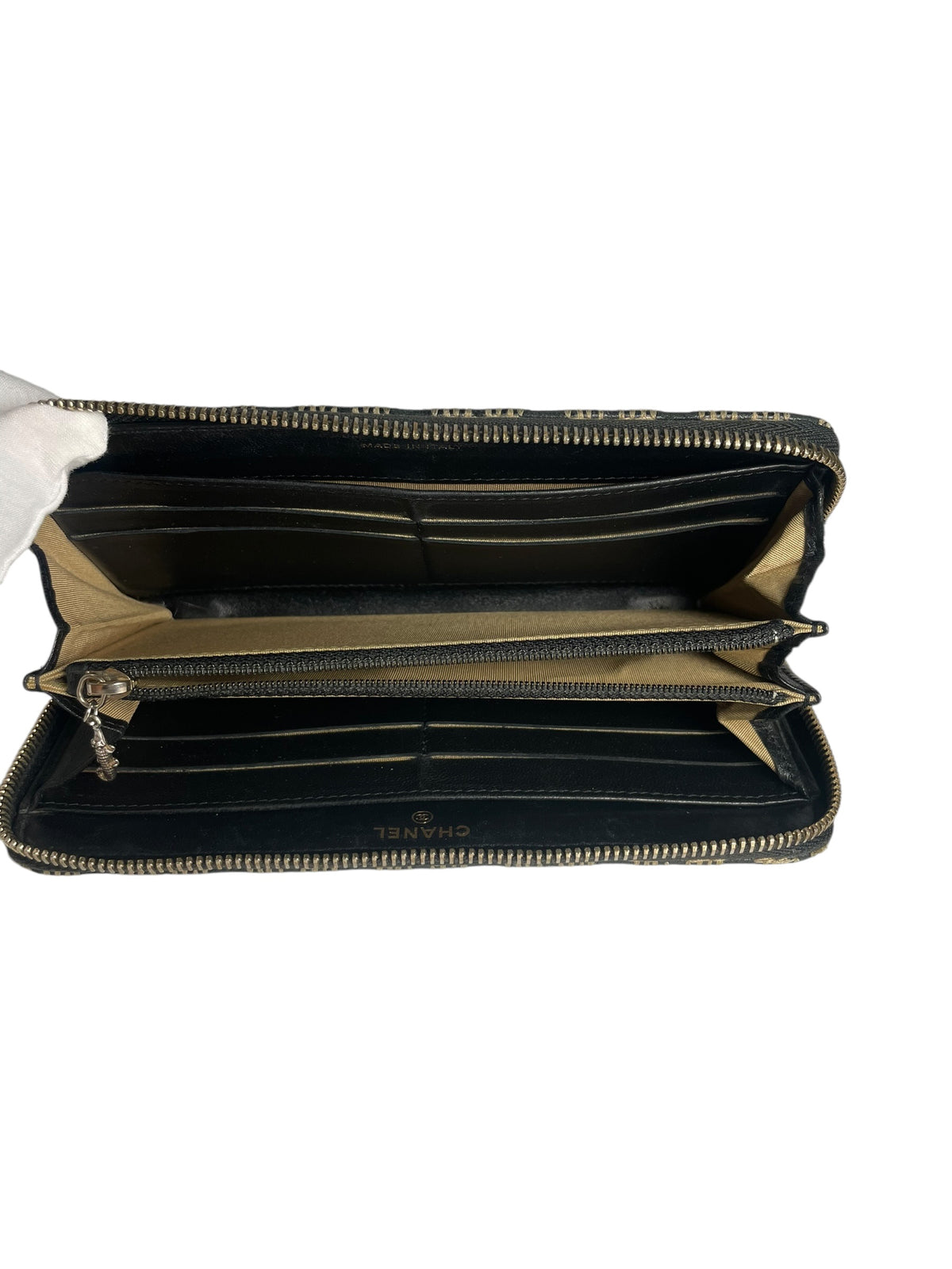 Chanel Wild Stitch Zip-Around Long Wallet T8533