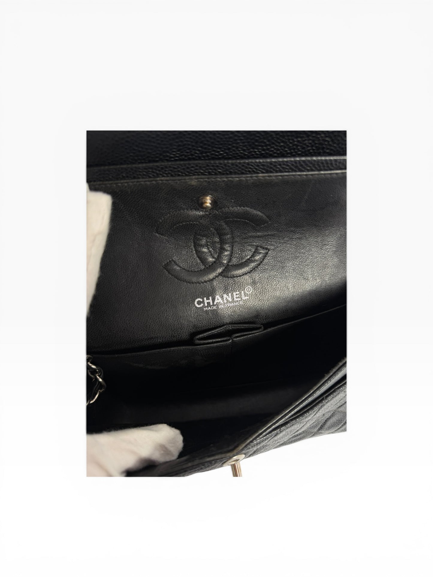 Chanel Black Caviar Classic Double Flap Small SHW