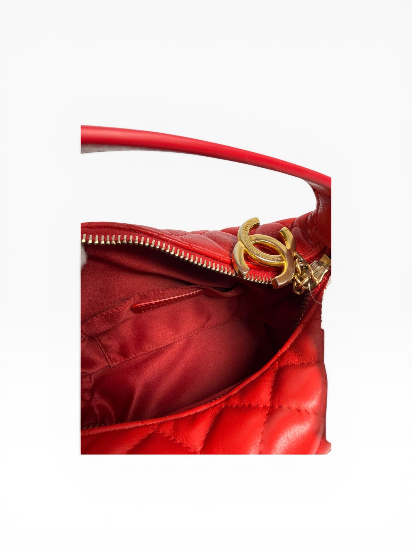 Chanel Red Hobo Crossbody