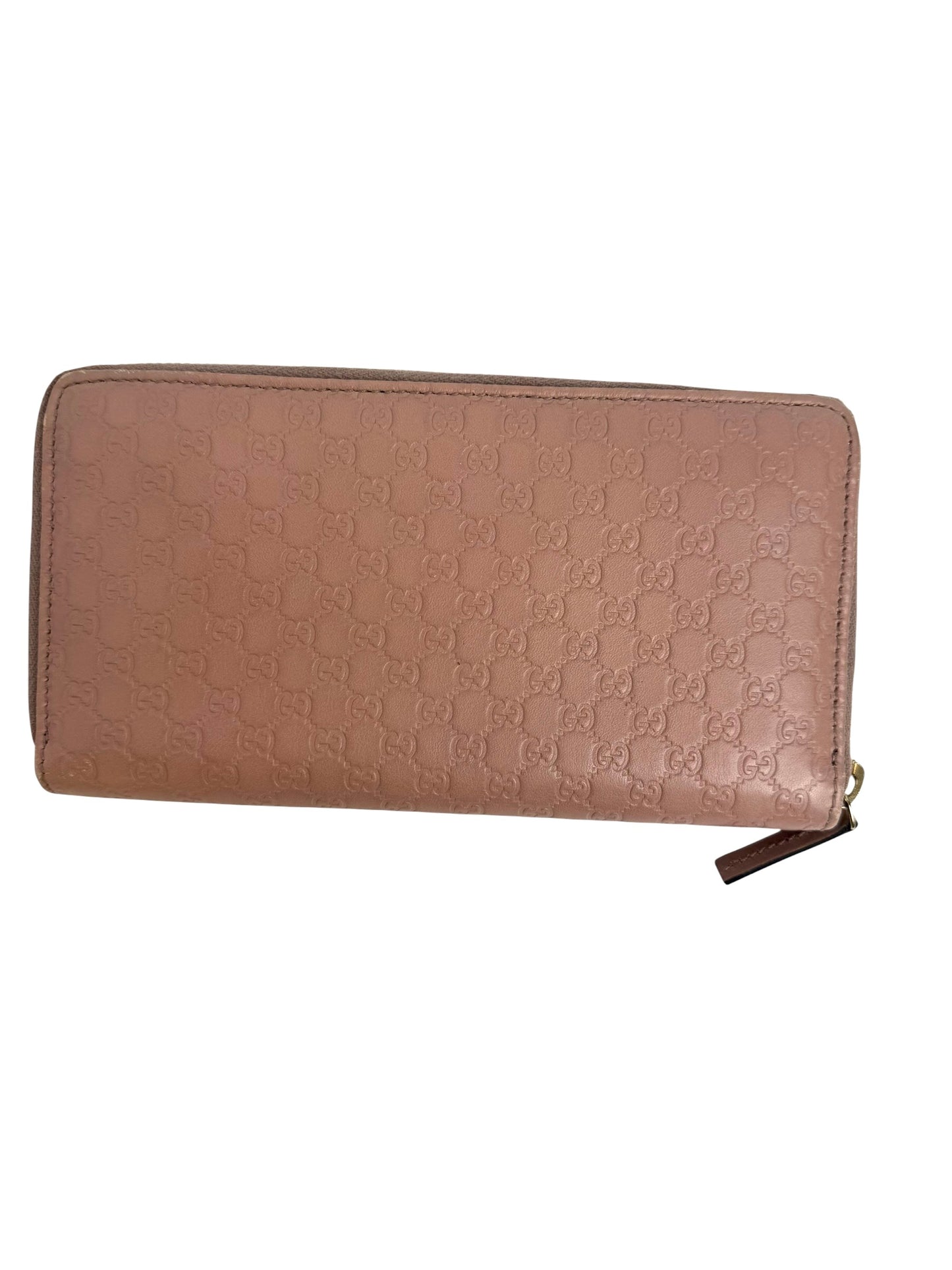Gucci bow zip around embossed GG T8129