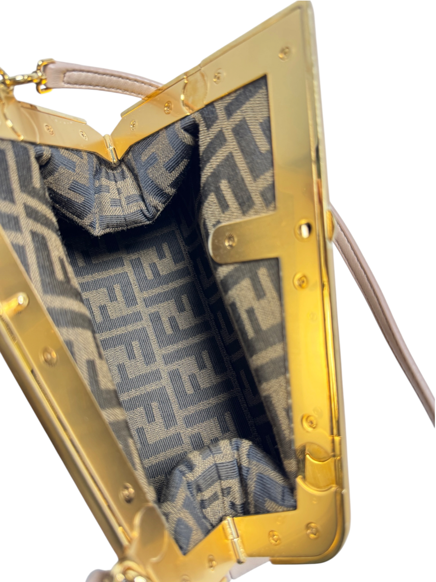 Fendi Small Beige First Shoulder Bag T8663