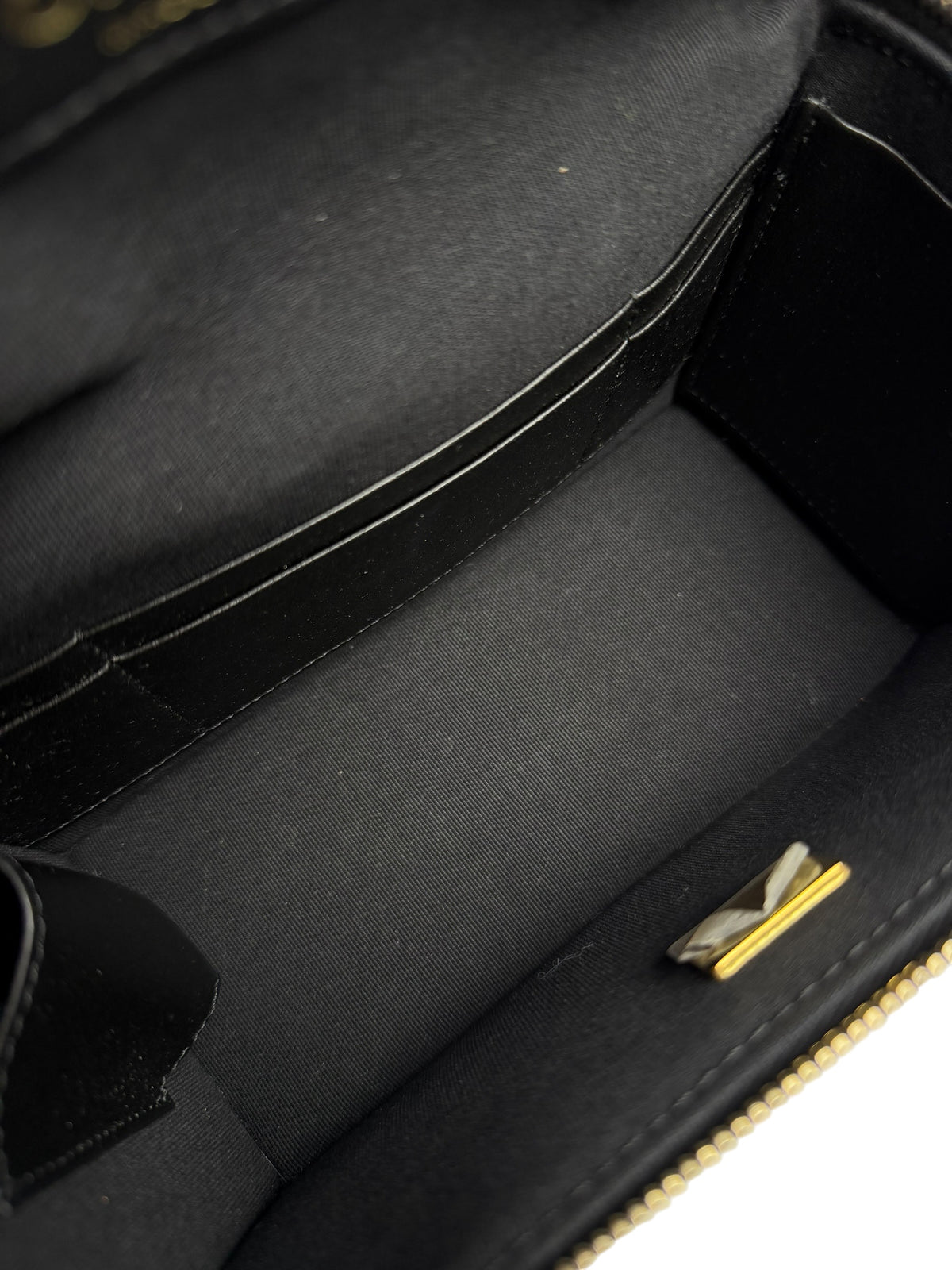 Chanel Black Multi Pocket Vanity T8443