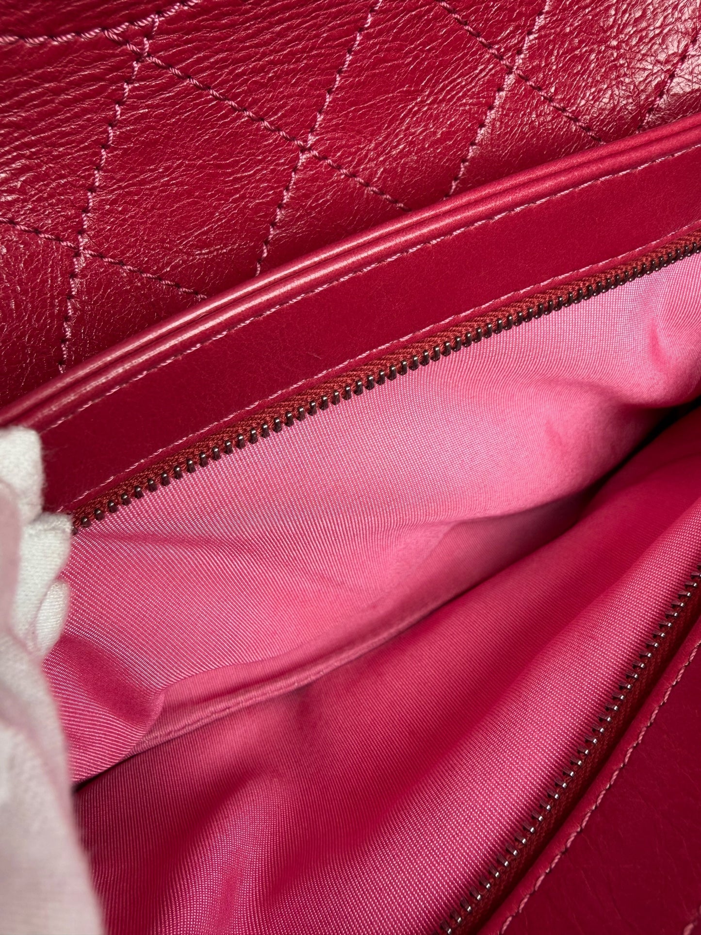 Chanel Pink Tweed Flap