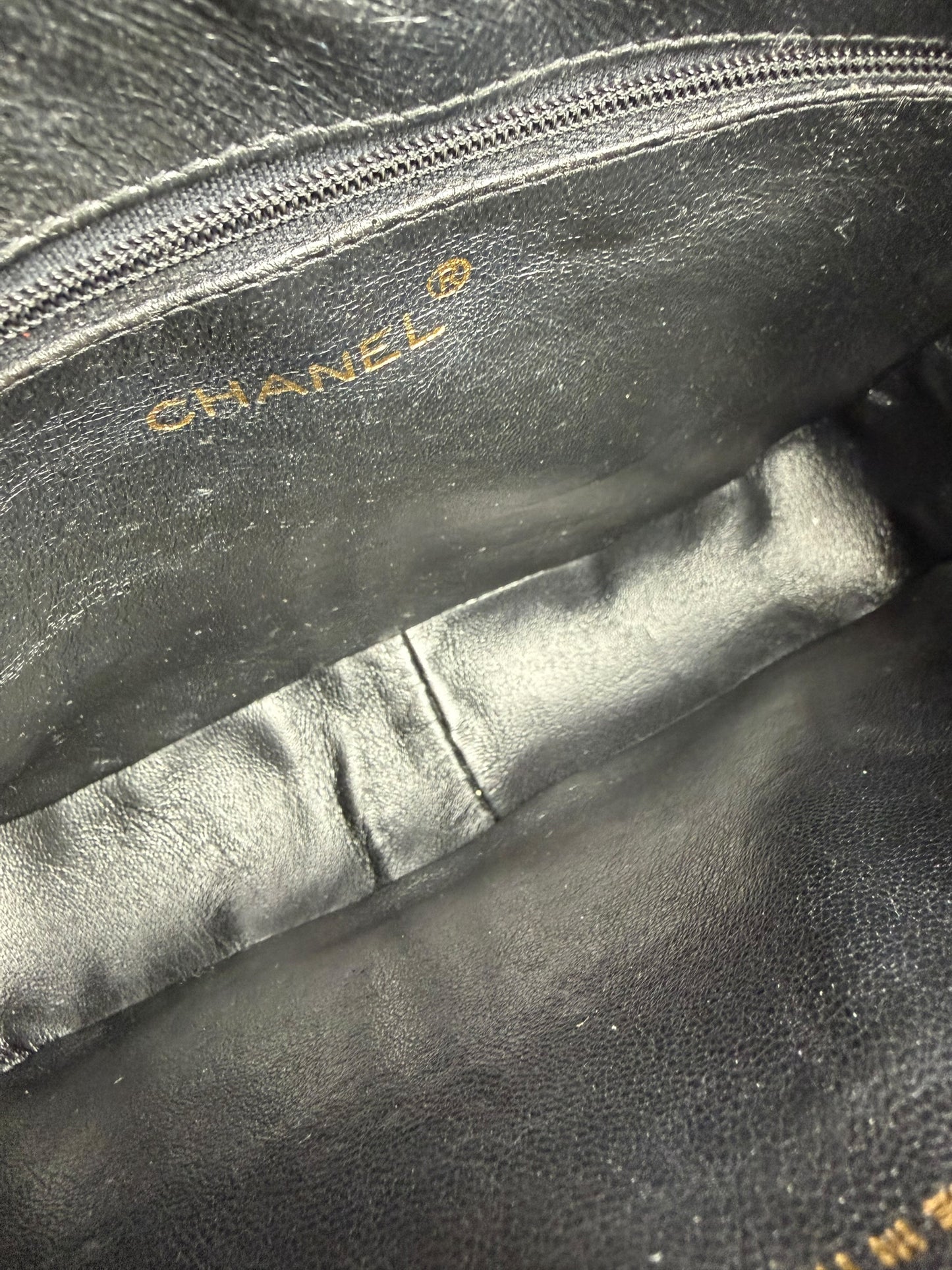 Chanel Vintage Black Tassel Camera Bag