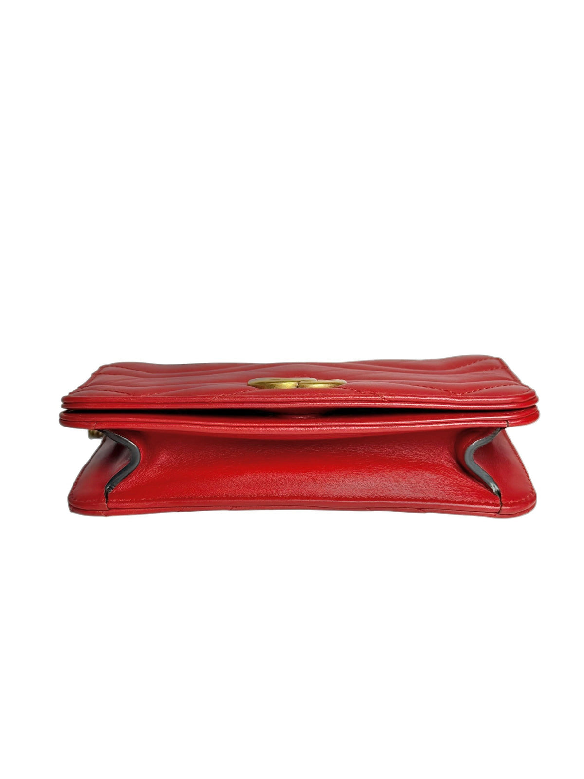 Gucci Red Flap Crossbody GHW T7358