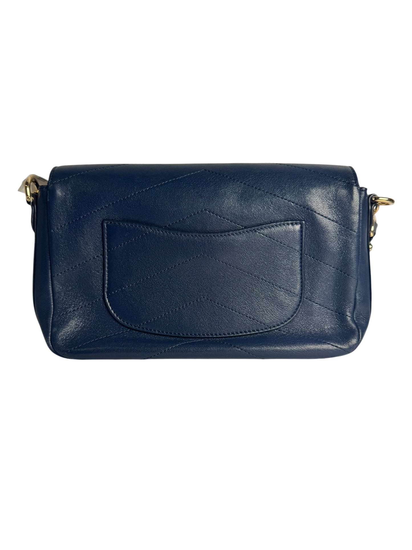Chanel Navy Black Envelope Flap T1256