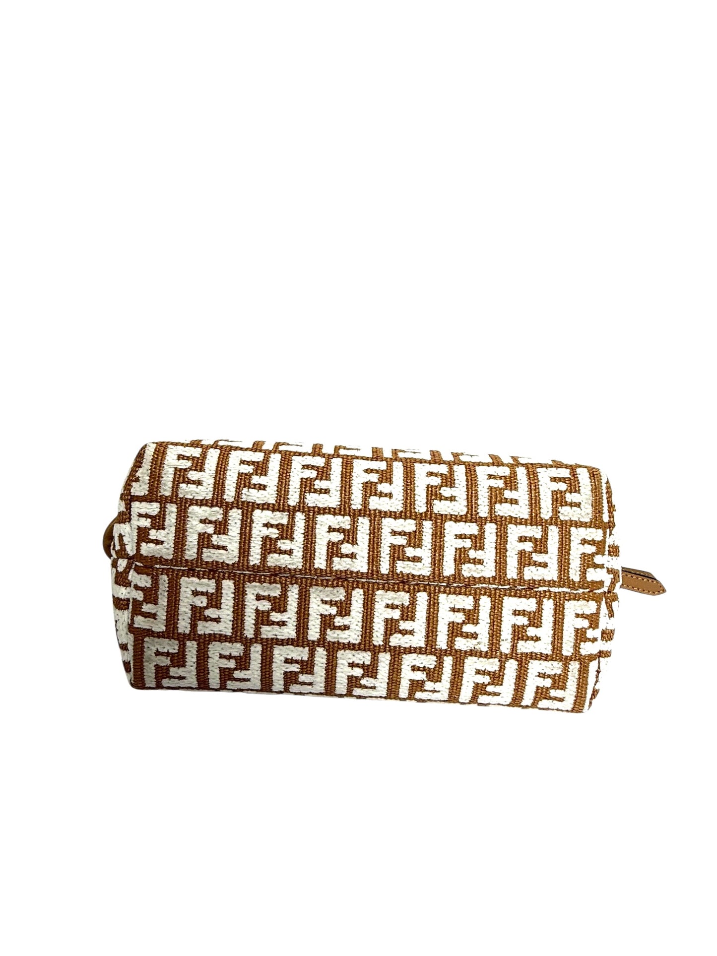 Fendi mini By the Way logo canvas top handle boston bag