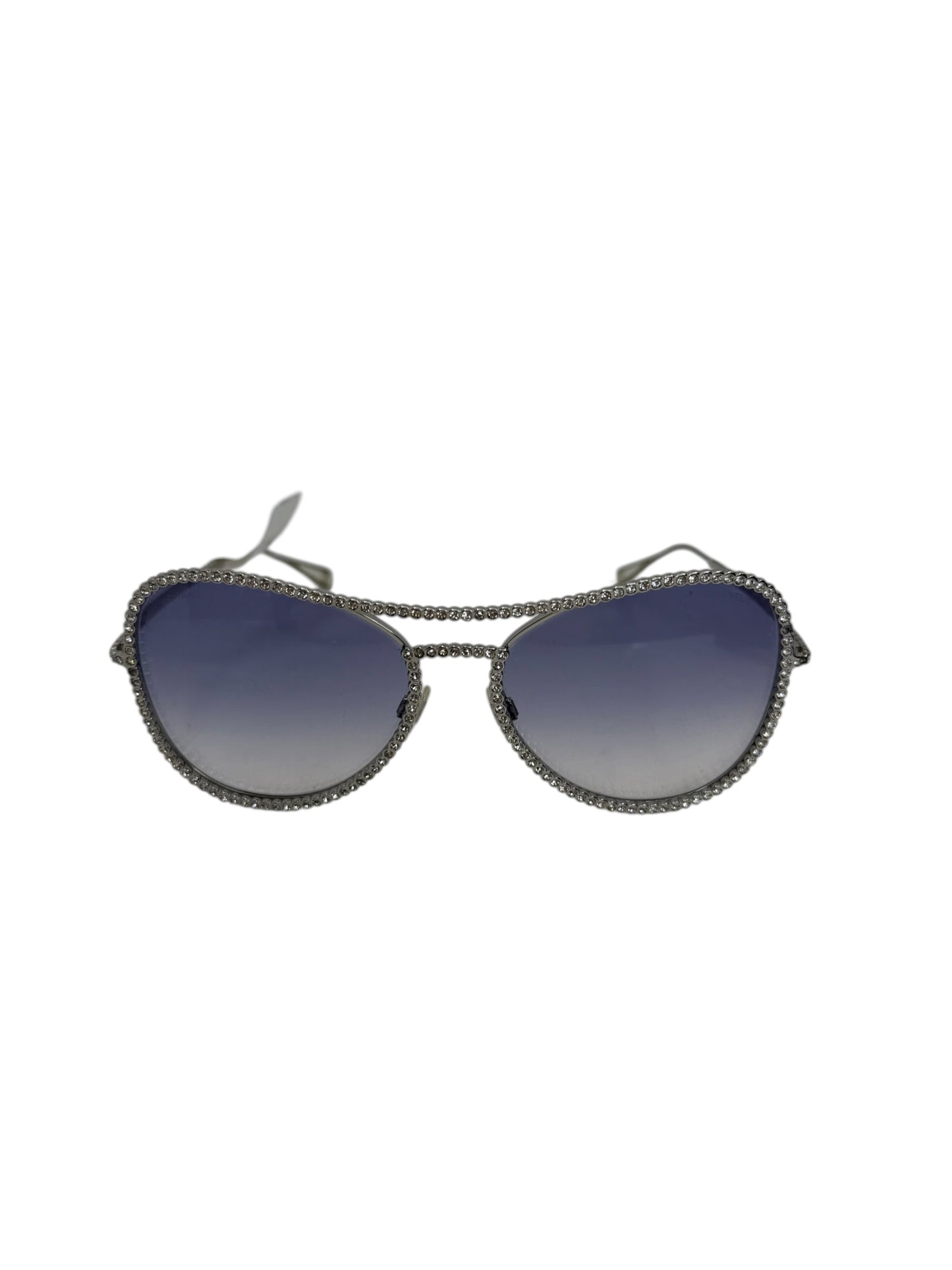 Chanel Crystal Aviators Purple Lens T1078