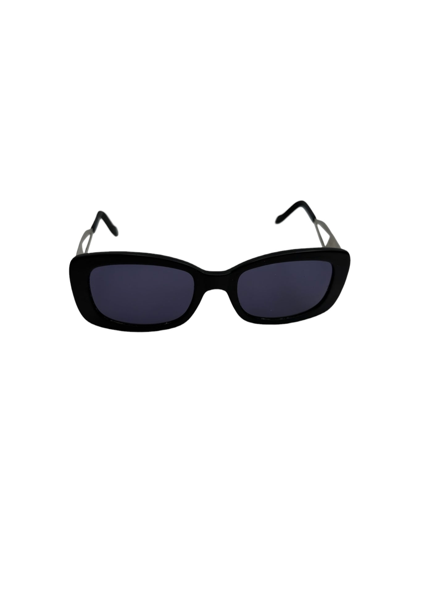 Chanel Black Cat-Eye Sunglasses Transparent Side T1079