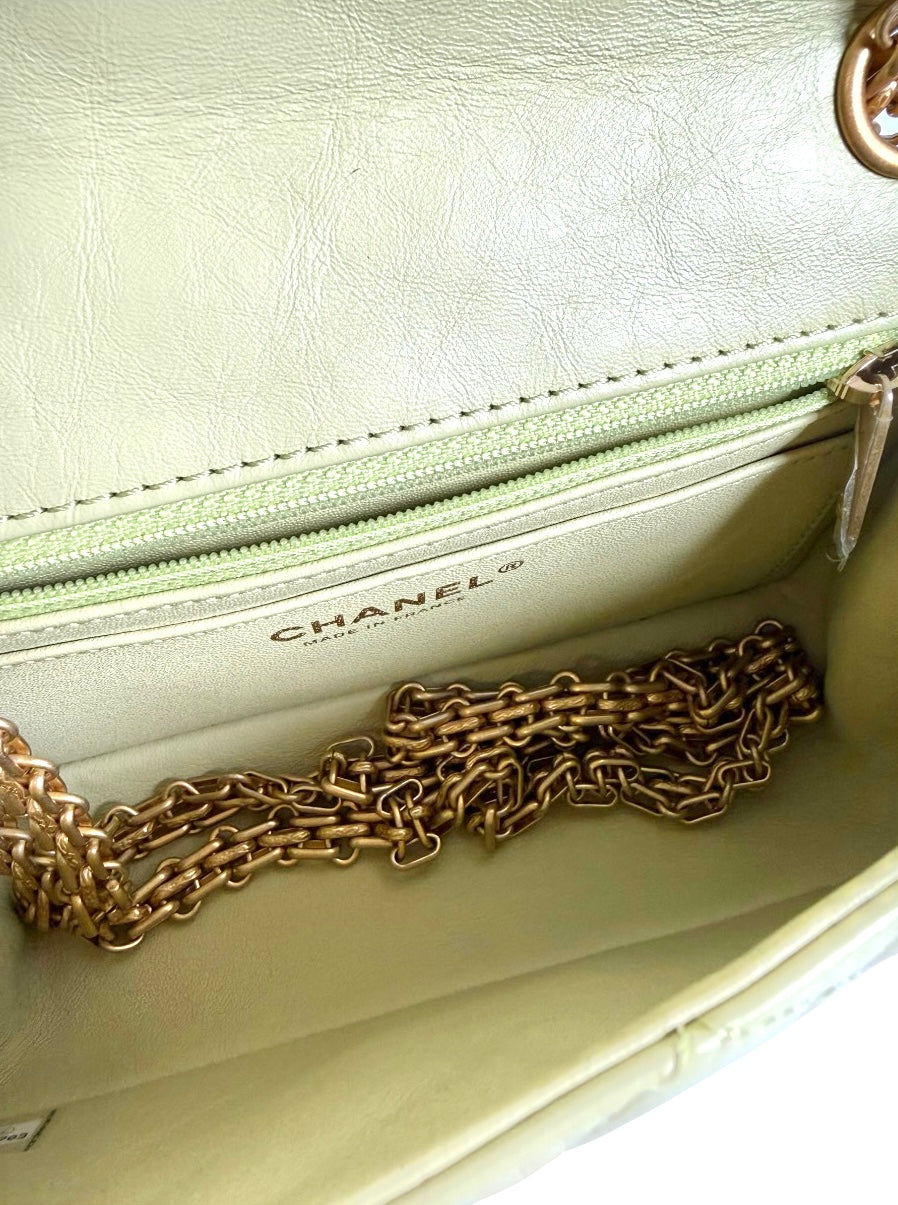 Chanel Green Mini Reissue 2.55 Calfskin